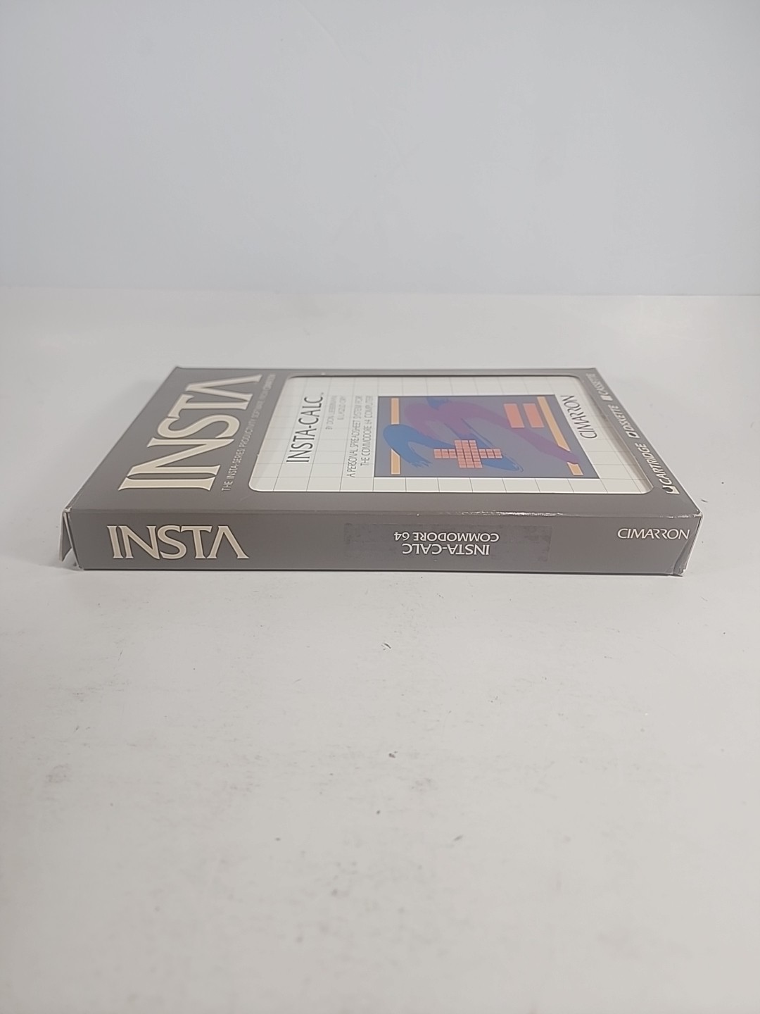 Insta-Calc 5.25 inch diskette & cartridge for Commodore 64 – Cimarron – Untested