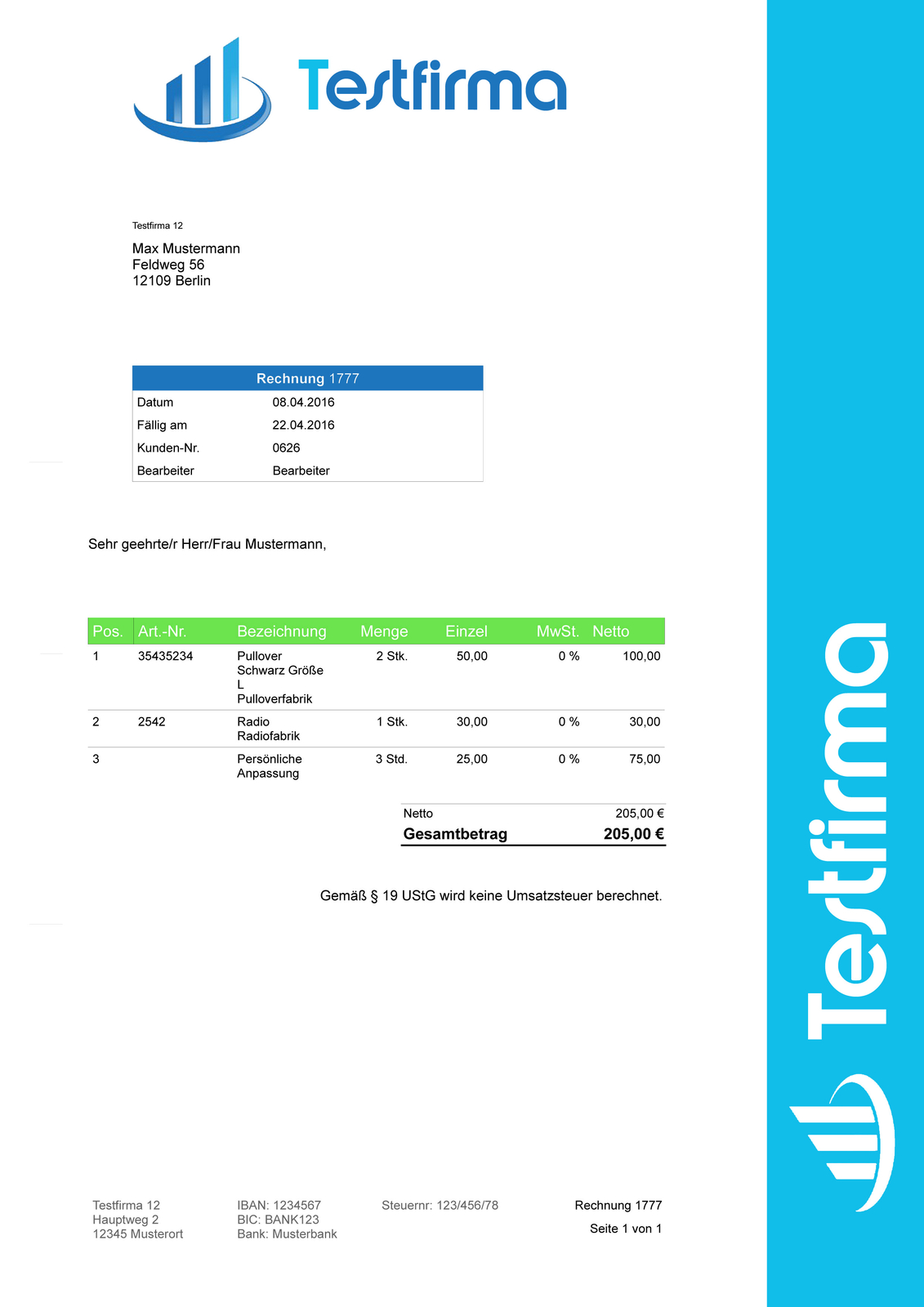 Rechnungsprogramm für Unternehmer,Händler,Dienstleister,Handwerker,Kaufleute,EDV