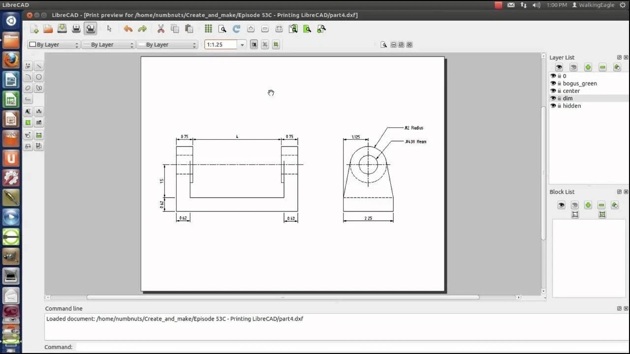 Libre Cad 2D – Computer Aided Design CAD Software Package for Windows & MacOS