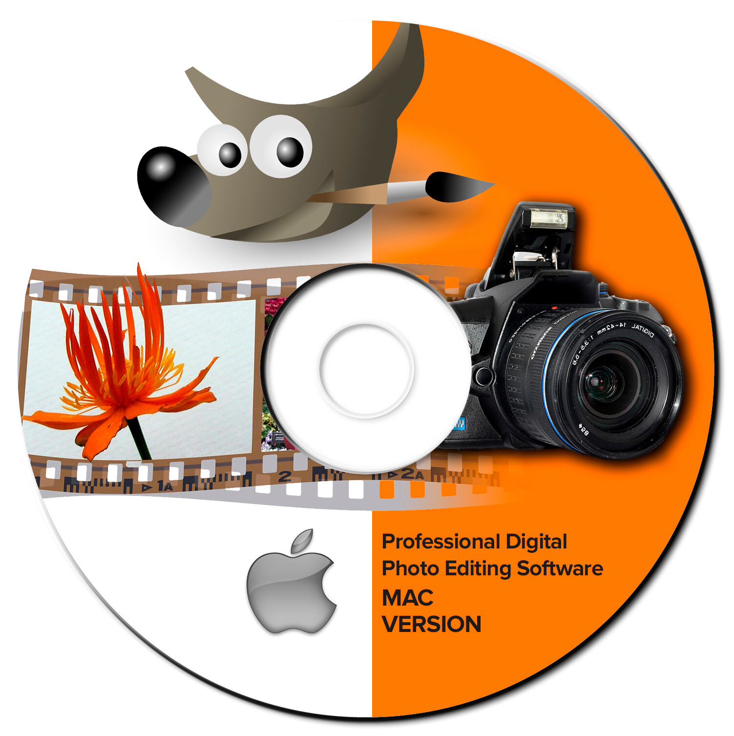 GIMP-Pro Photo Graphic Design Image Editing Software-w Photo shop Guide-MAC-CD