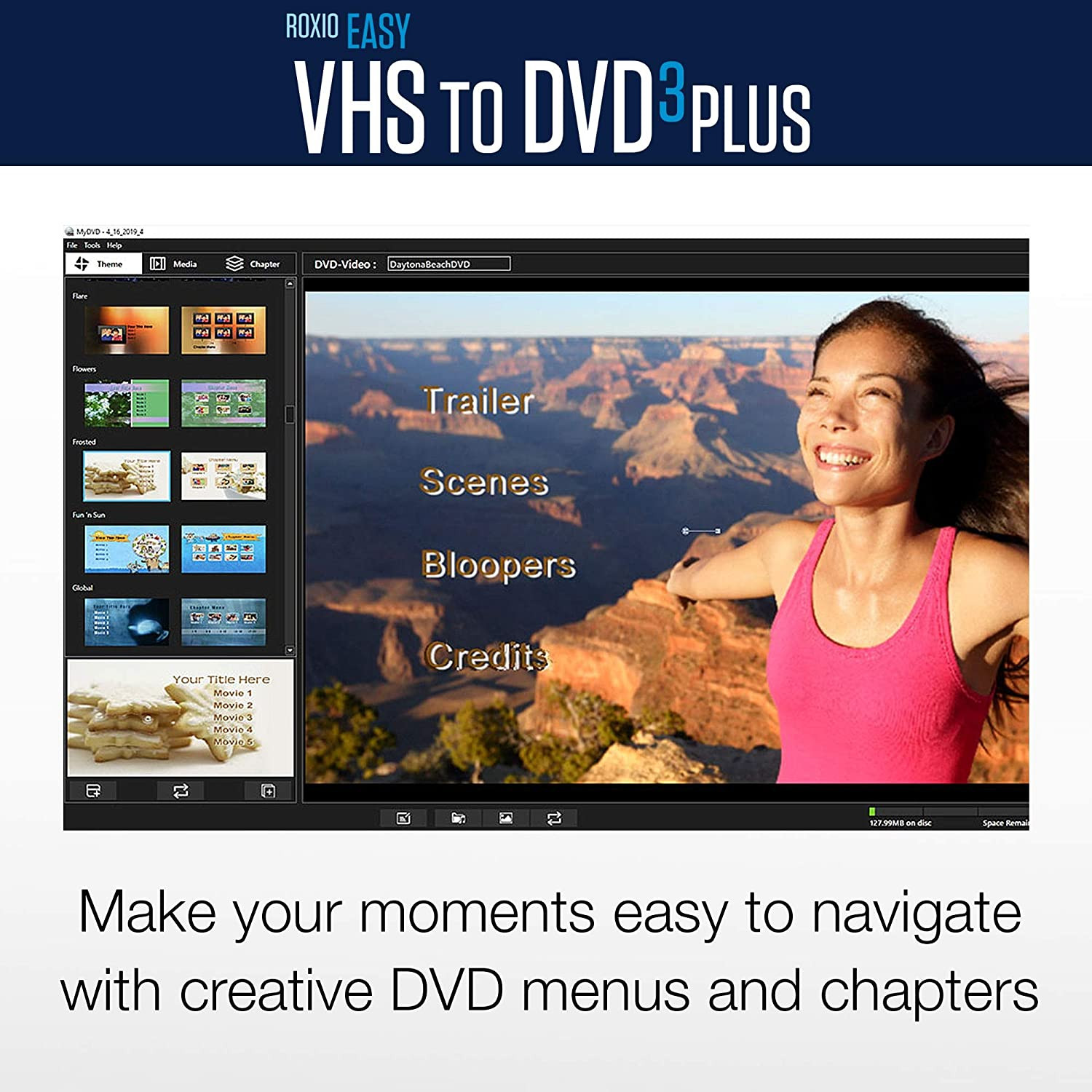 Roxio Easy VHS to DVD 3 plus | VHS, Hi8, V8 Video to DVD or Digital Converter |
