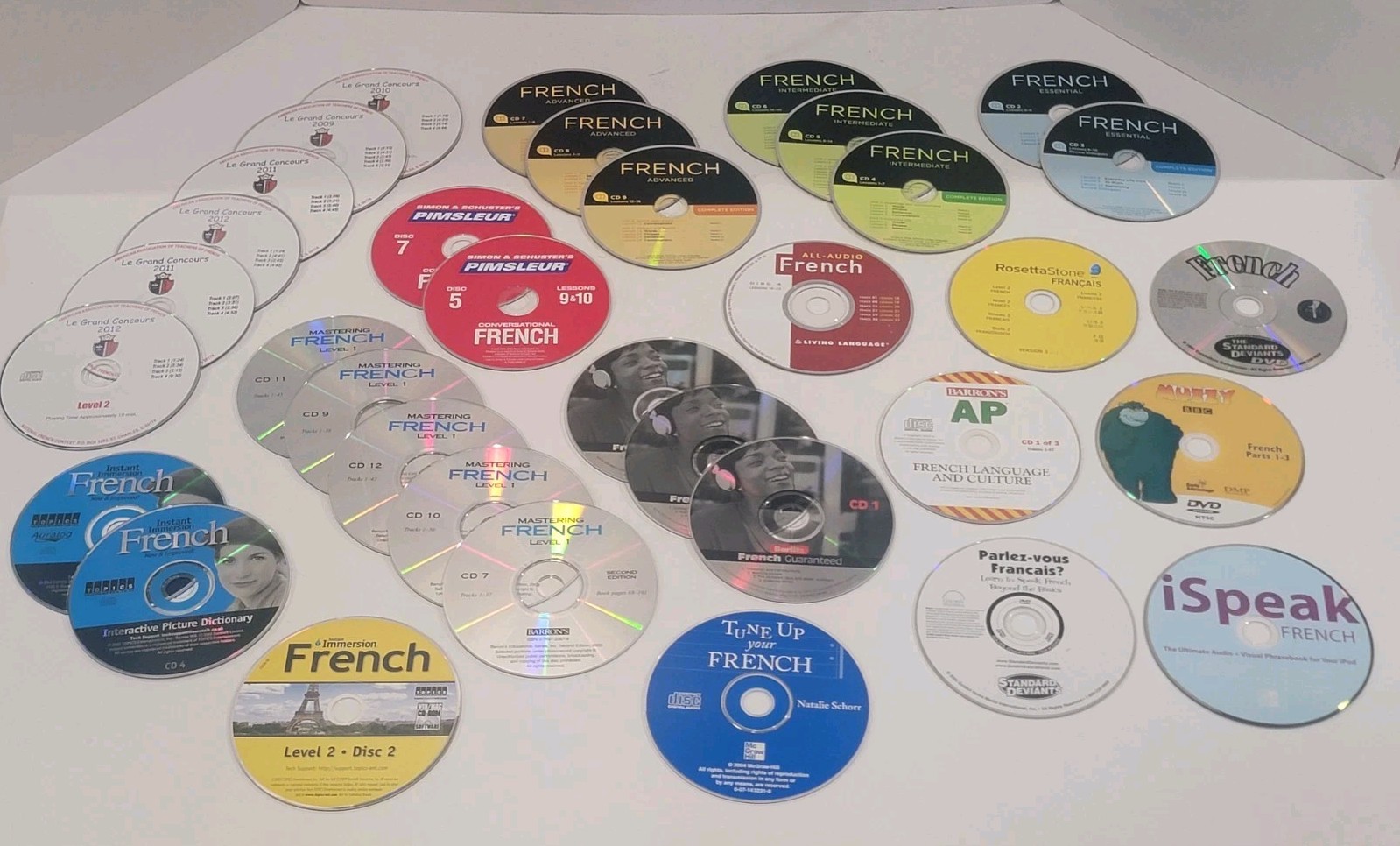 35 French Loose Language PC CD-ROMs, Audio CDs, & DVDs – Instant Immersion