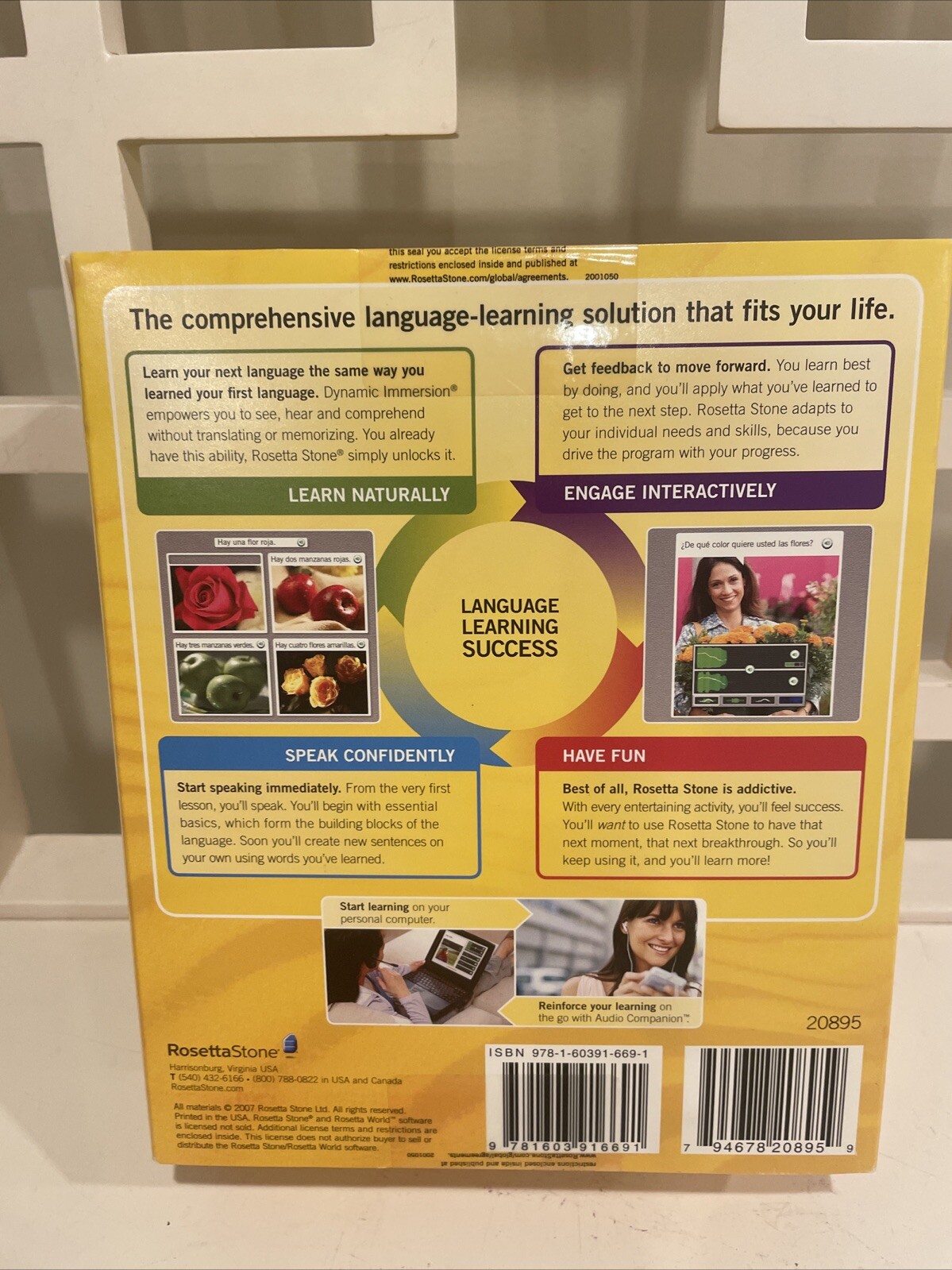 Brand New Rosetta Stone Espanol (Spain) Level 1&2 Software PC/Mac CD ROM Ver 3