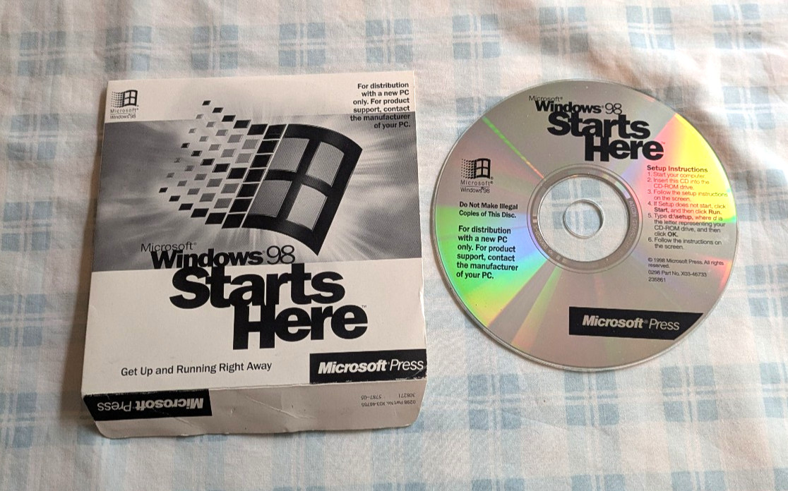 Microsoft Windows 98 CD-Rom 1998