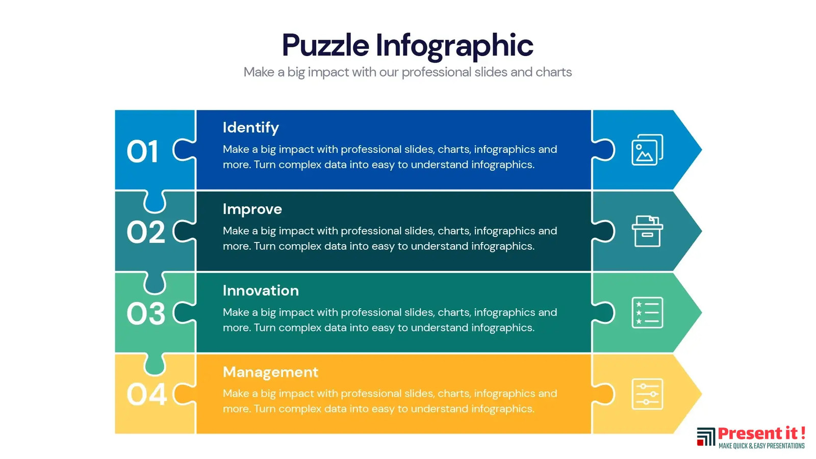 Puzzle Infographic Templates & Slides