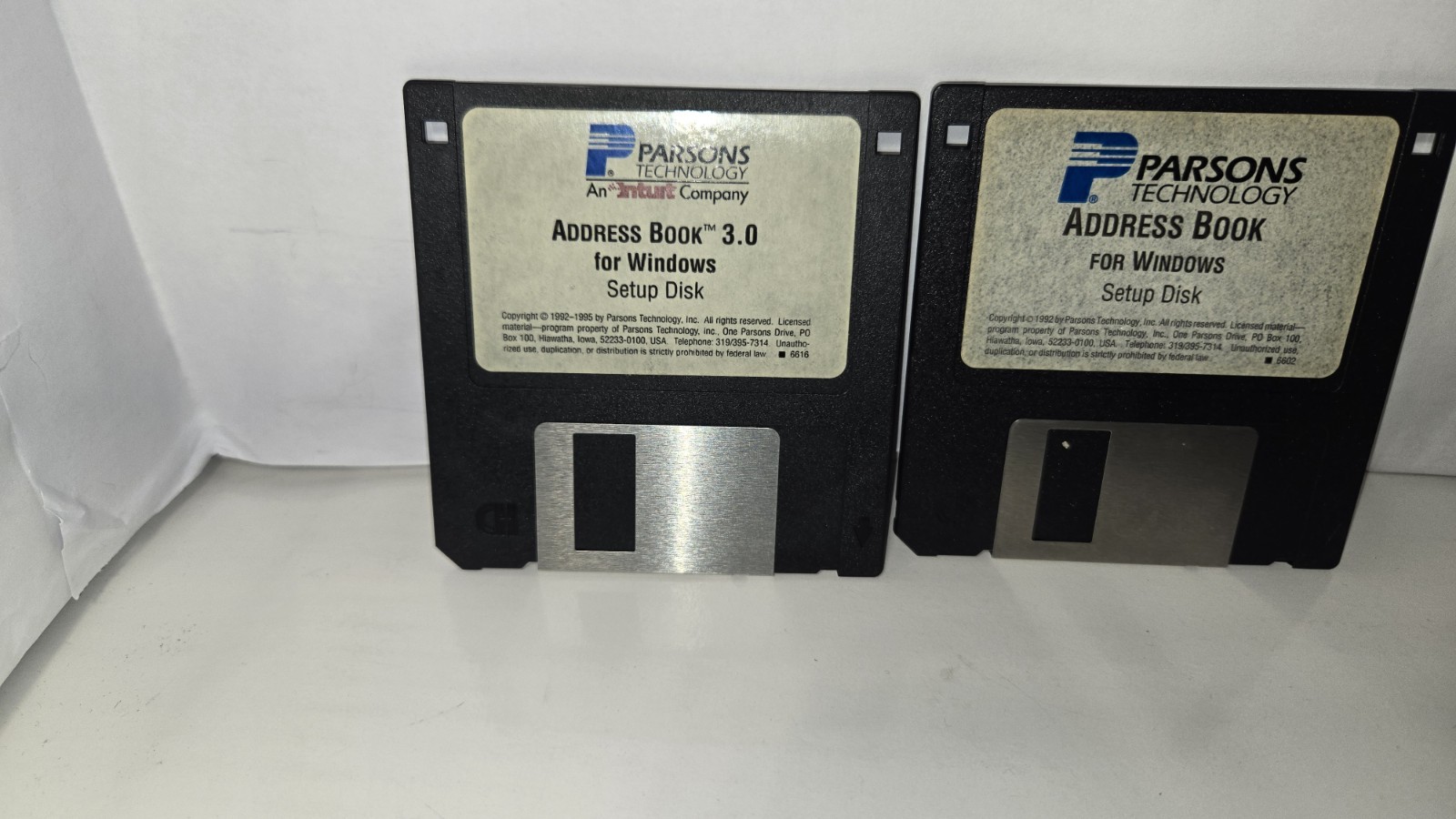 Microsoft Thumbs + Norton Cheyenne Parsons Western Digital hard 3.5″ Floppy Disk