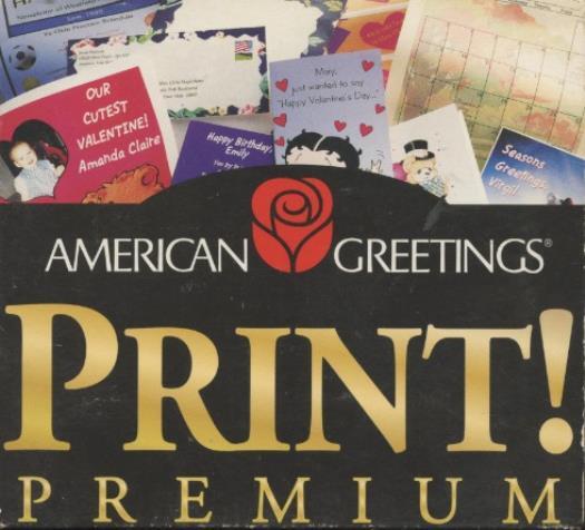 American Greetings Print! Premium PC CD make custom personalized crafts, cards +