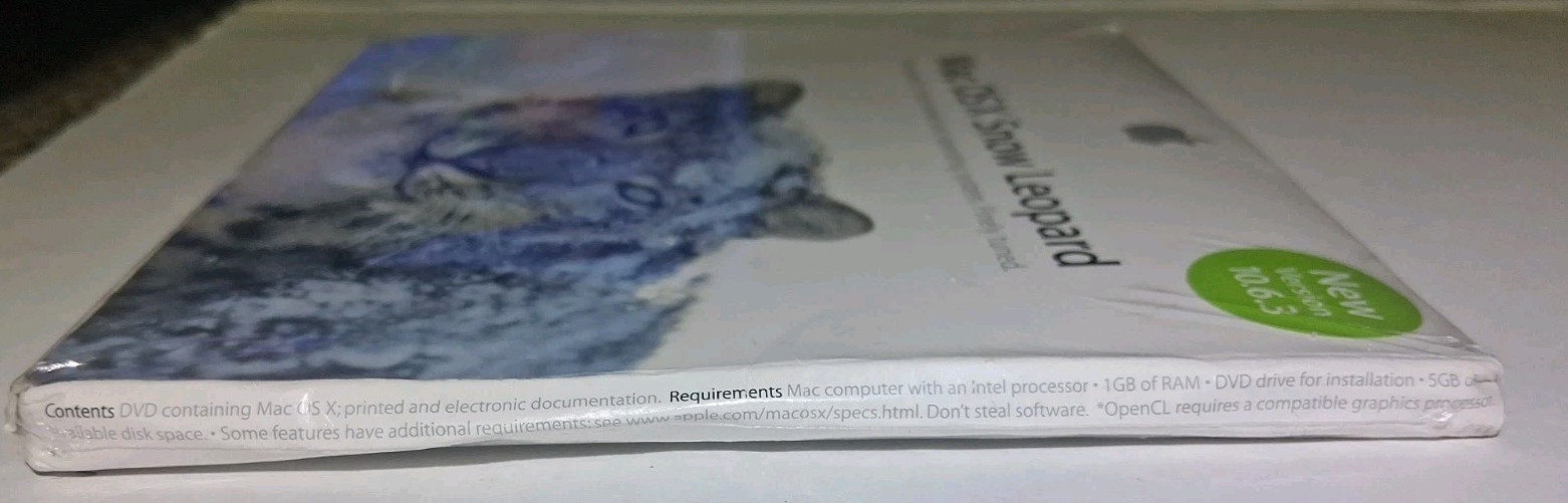 *NEW* Apple Mac OS X Snow Leopard Software Update (New Version 10.6.3) Sealed