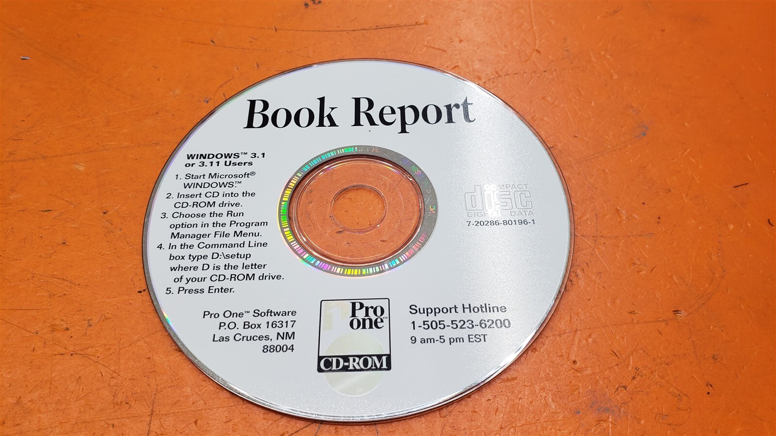 ⭐️⭐️⭐️⭐️⭐️ Pro One Book Report For Windows Disc Only