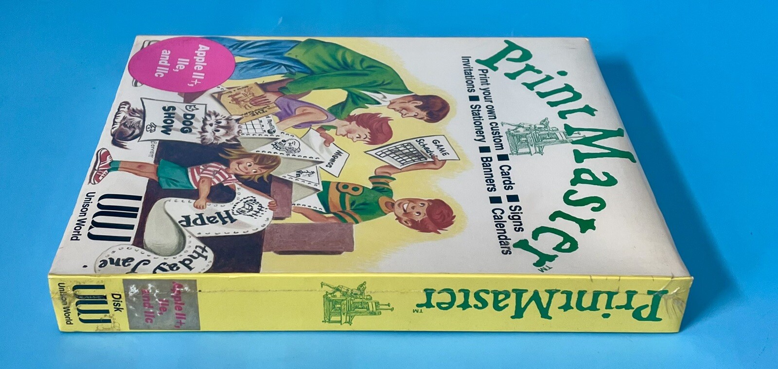Print Master for Apple II Series — New Factory Sealed — 1985 Unison World
