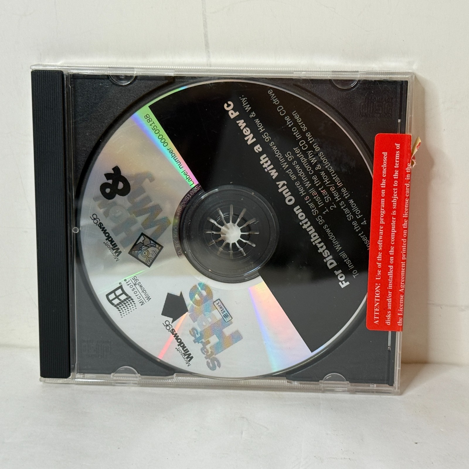 Microsoft Windows 95 Starts Here How & Why Vintage Software CD-ROM PC *B2G2 FREE
