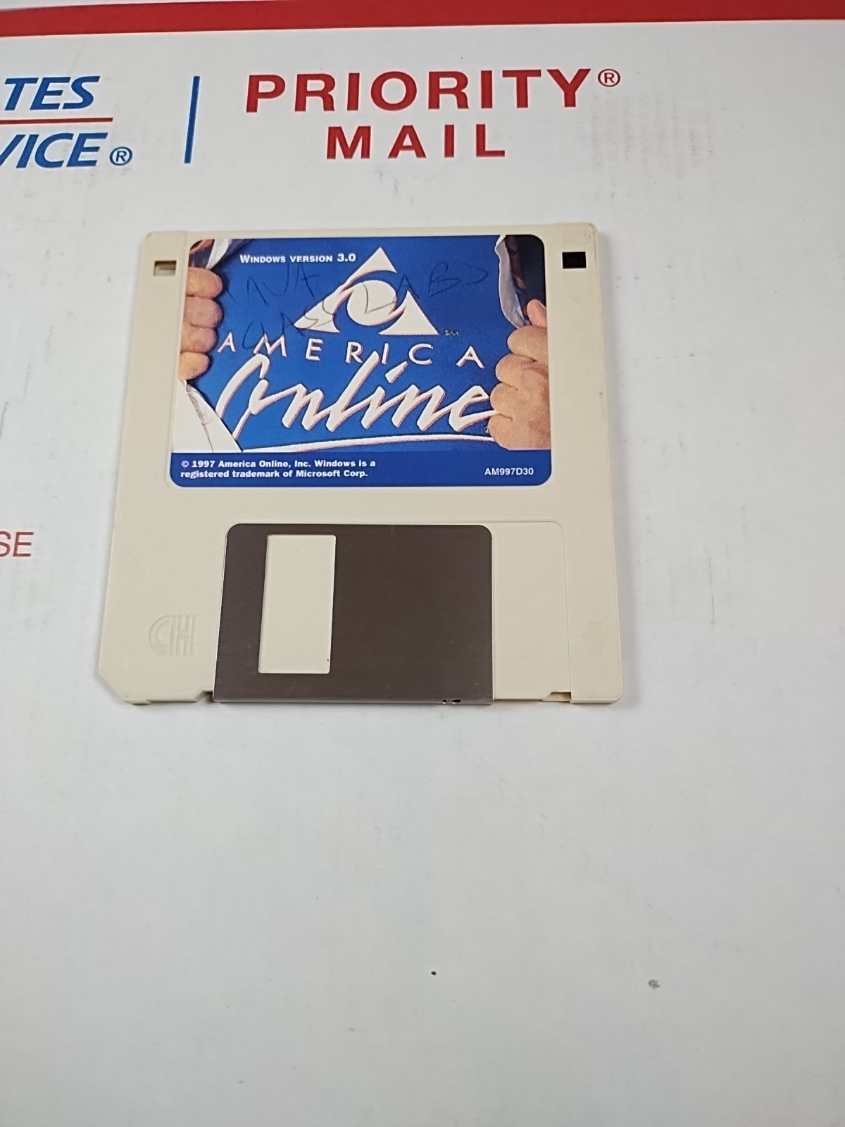 Version 3.0 America Online Program Disk for Windows 3.5″ Floppy Disk Vintage AOL