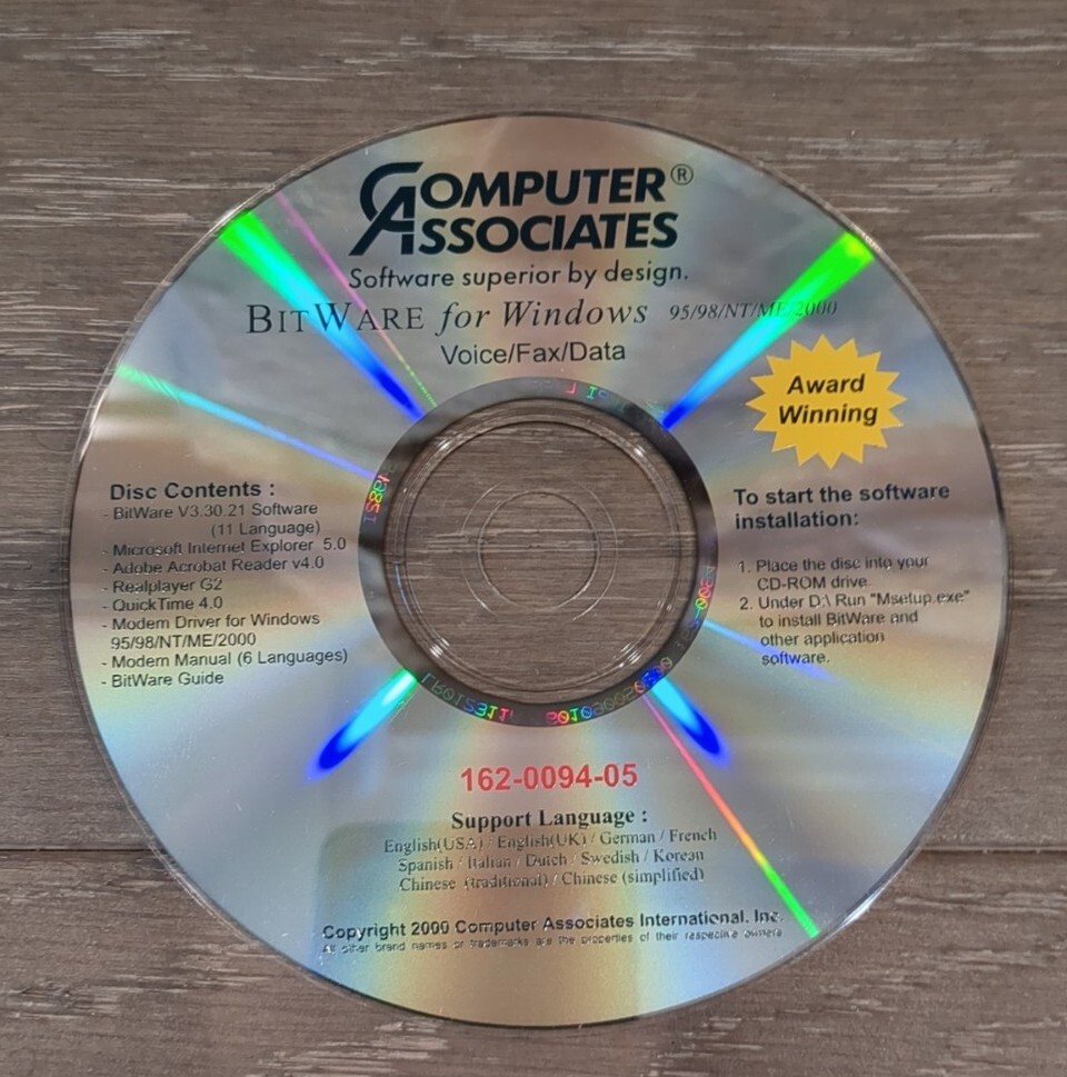 Computer Associates BitWare for Windows