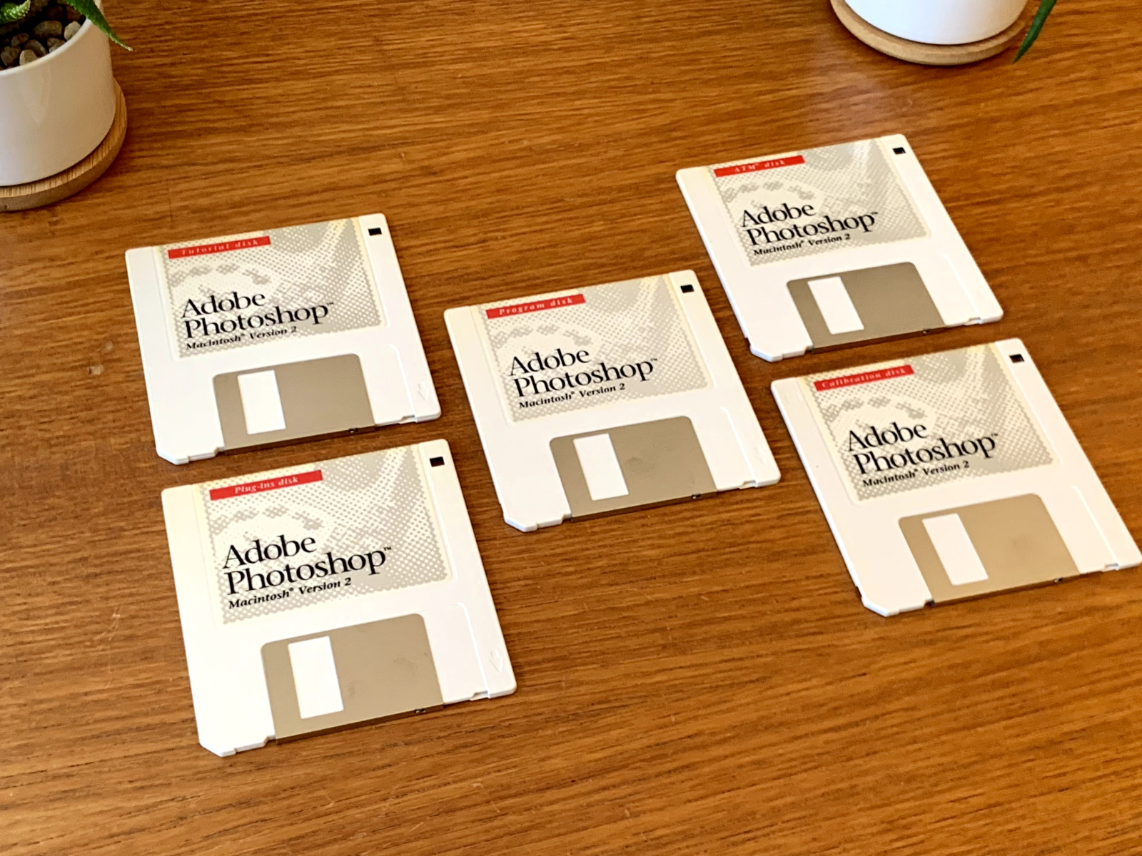  RARE 1989 Adobe Photoshop 2.0 Vintage Apple Macintosh Computer Software Disks