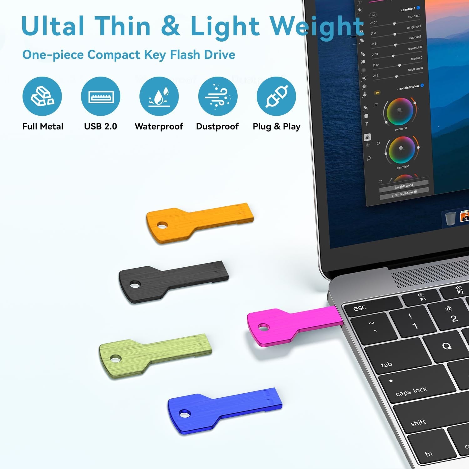 JUANWE 32GB USB Flash Drives 5 Pack Bulks Thumb Drives, USB 2.0 Flash Drive C…