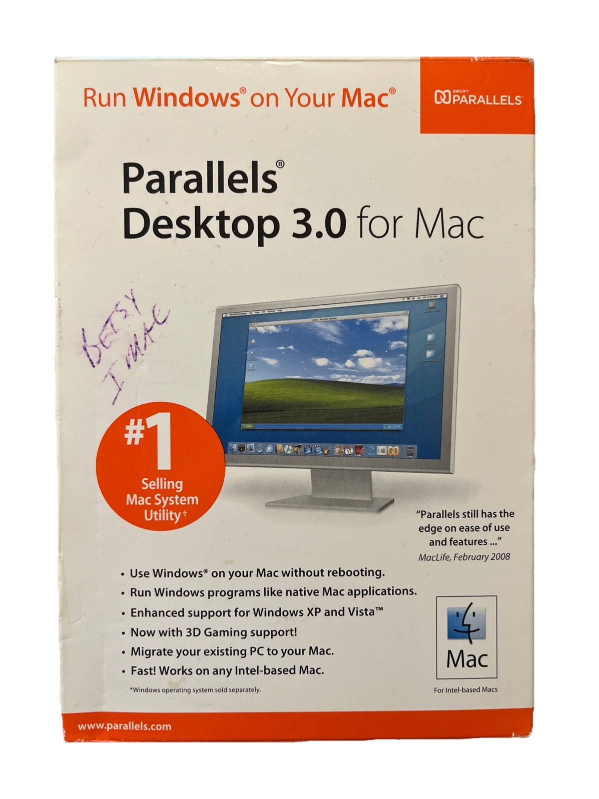 Parallels Desktop 3.0 for Mac Software. Run Windows on your Macintosh With Key