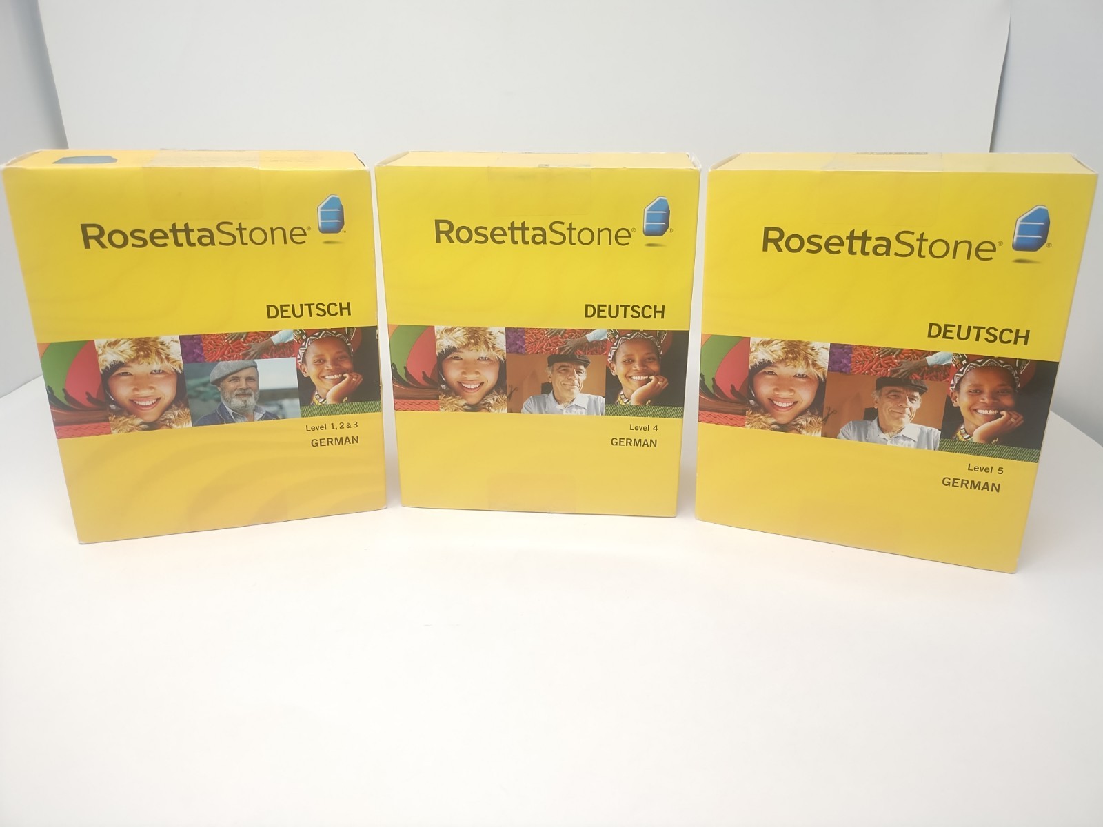 Rosetta Stone Deutsch German Complete Level 1-5 New Headphones(2 pair) #5 sealed
