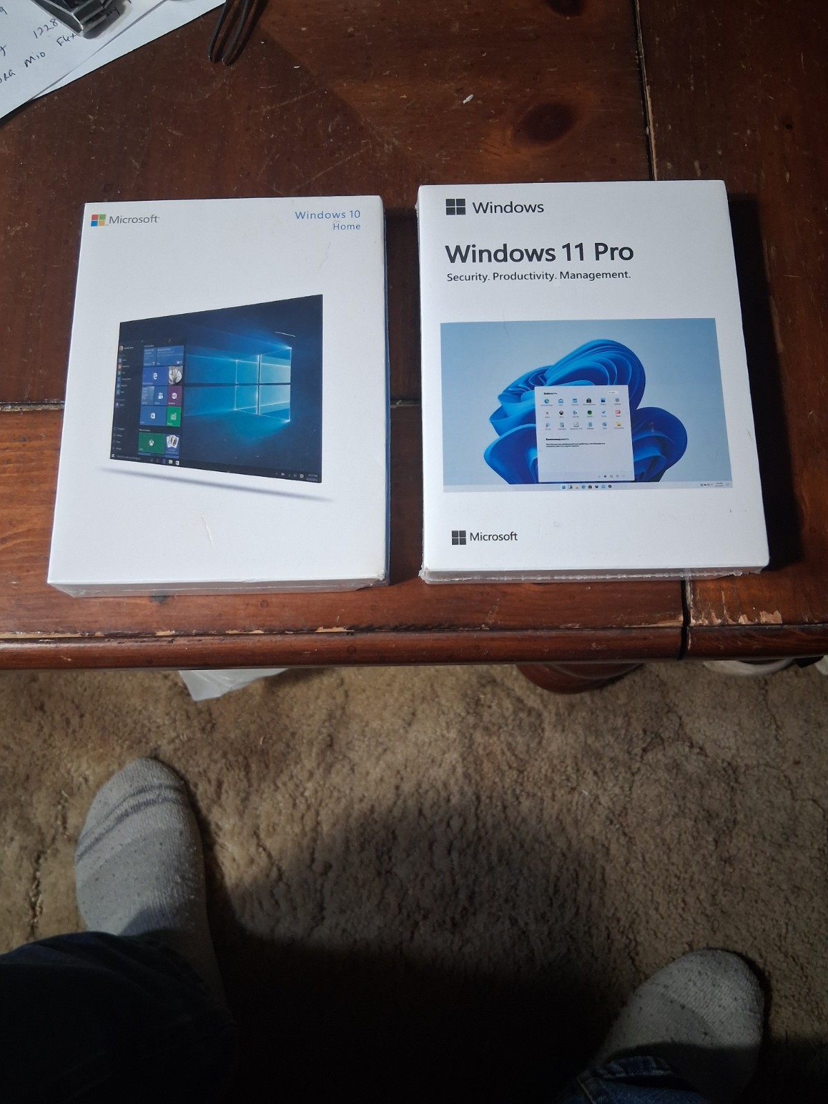 new sealed microsoft windows 11 pro and windows 10 home drive