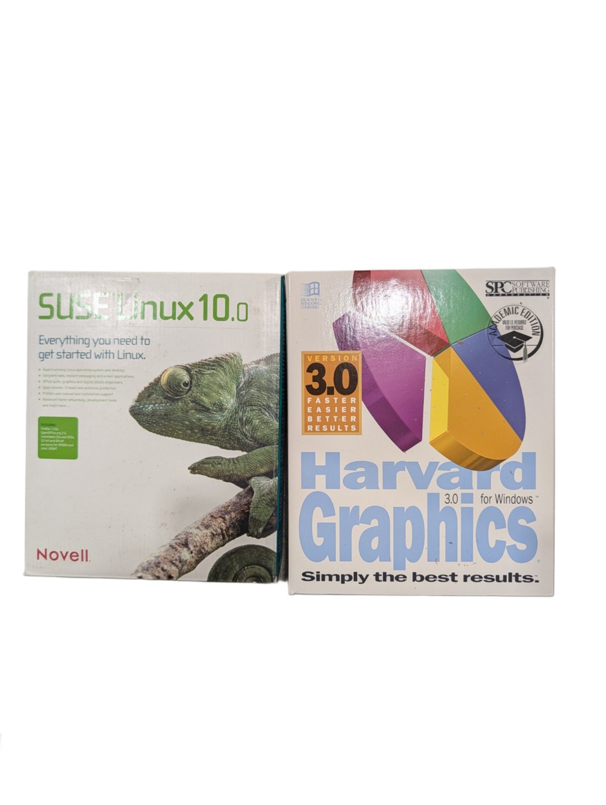 Bulk Vintage Software Lot – Microsoft, Symantec, Seagate, SUSE Linux, Harvard…