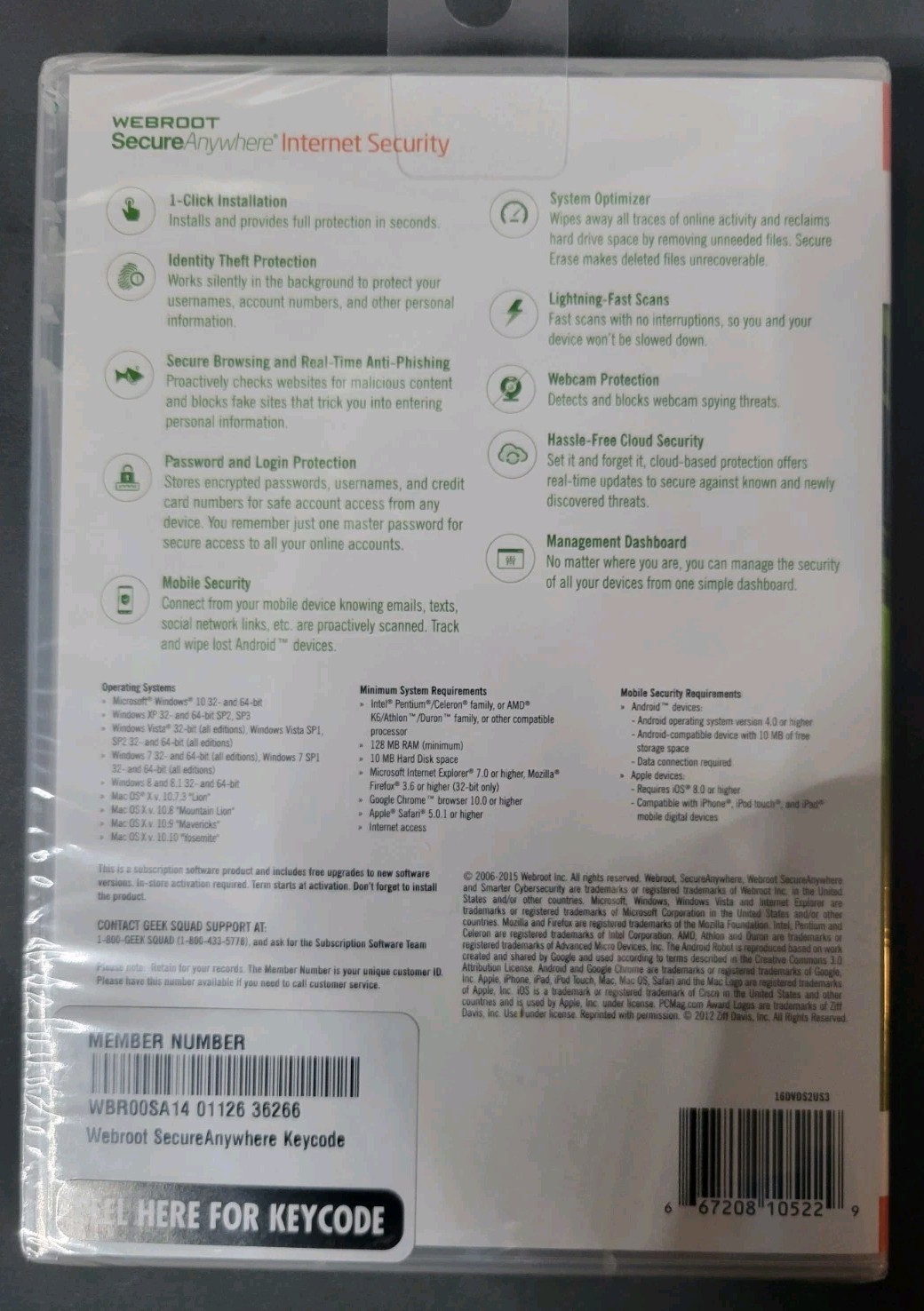 Webroot SecureAnywhere Internet Security – Full Version for Windows & Mac…