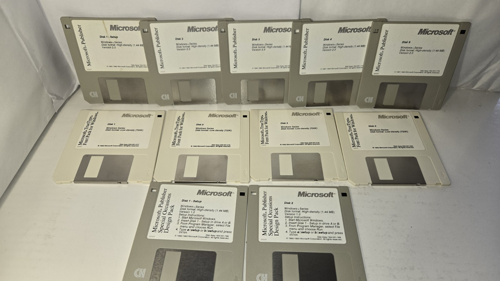 Microsoft Thumbs + Norton Cheyenne Parsons Western Digital hard 3.5″ Floppy Disk