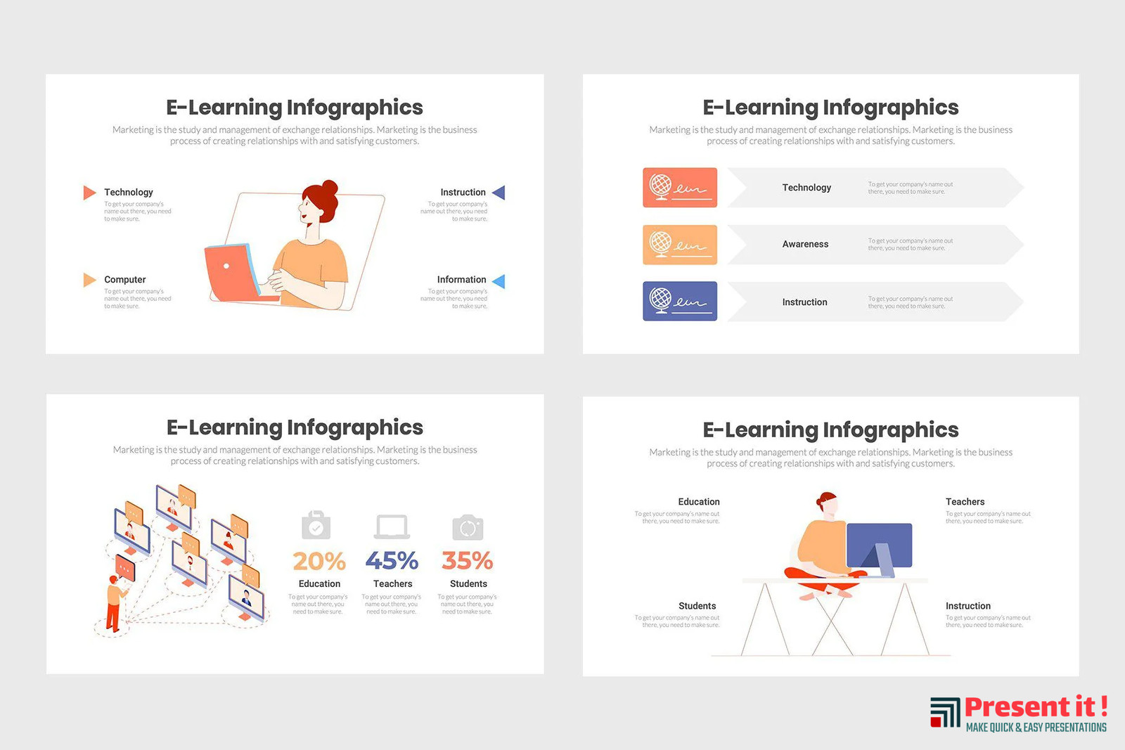 E-Learning Infographics Template