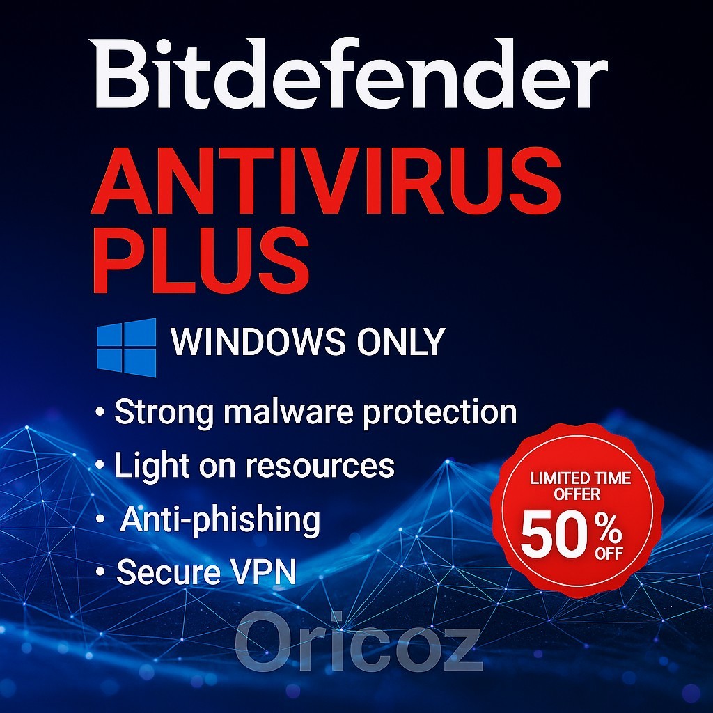 Bitdefender Antivirus Plus 2026 – 3 Years For 1 Windows PC + Daily VPN