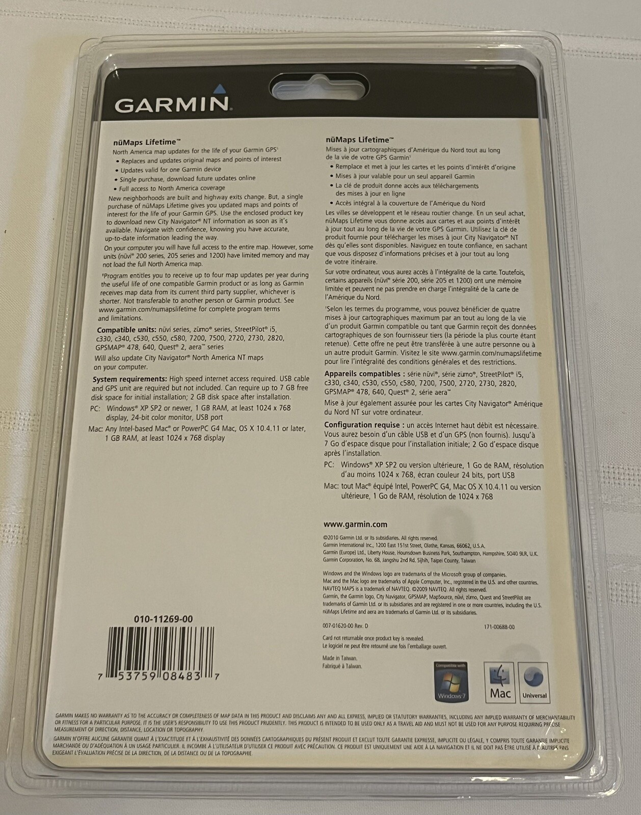 NEW Garmin nuMaps GPS Navigation Lifetime Maps Card Nuvi Zumo Old Stock Sealed