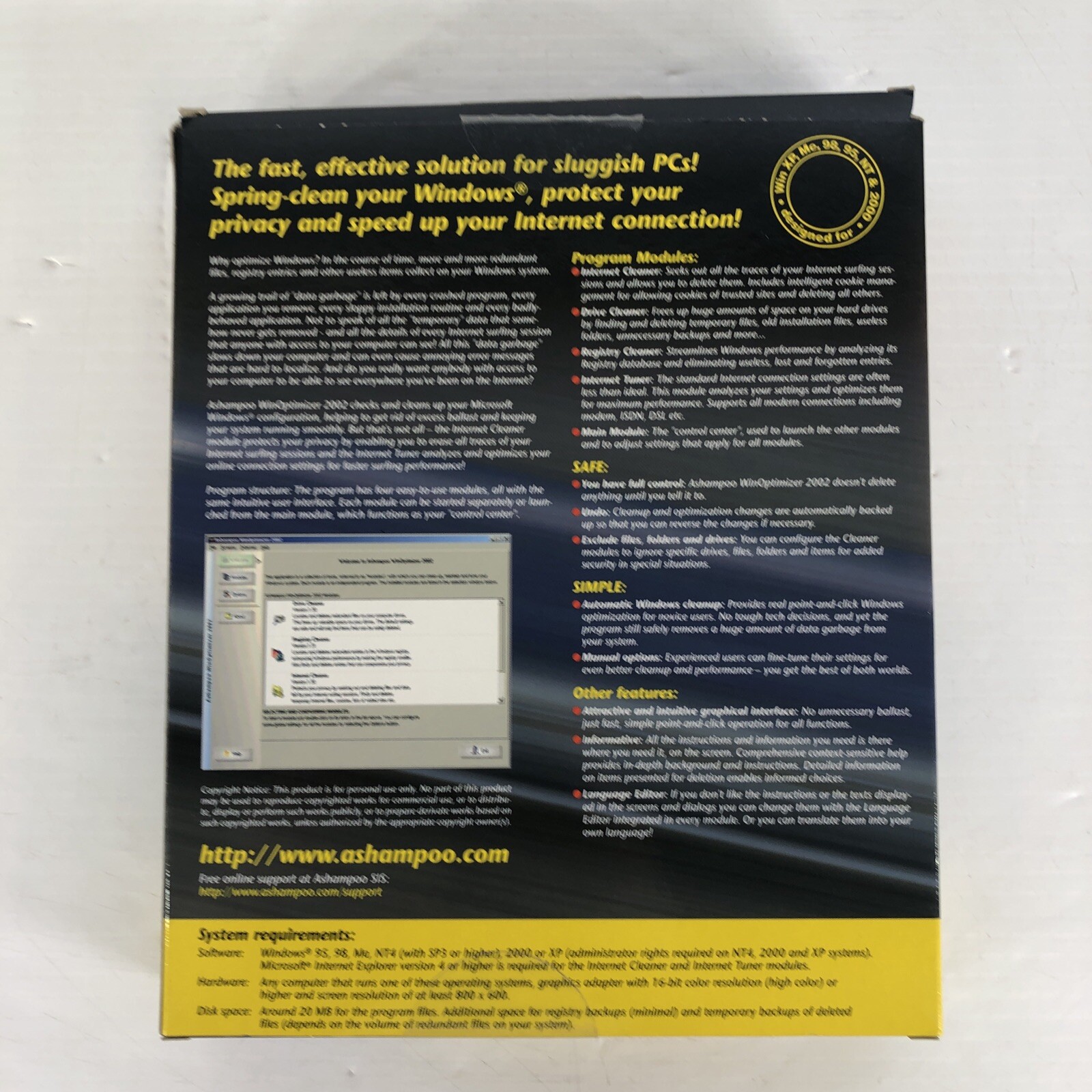 Ashampoo Win Optimizer 2002