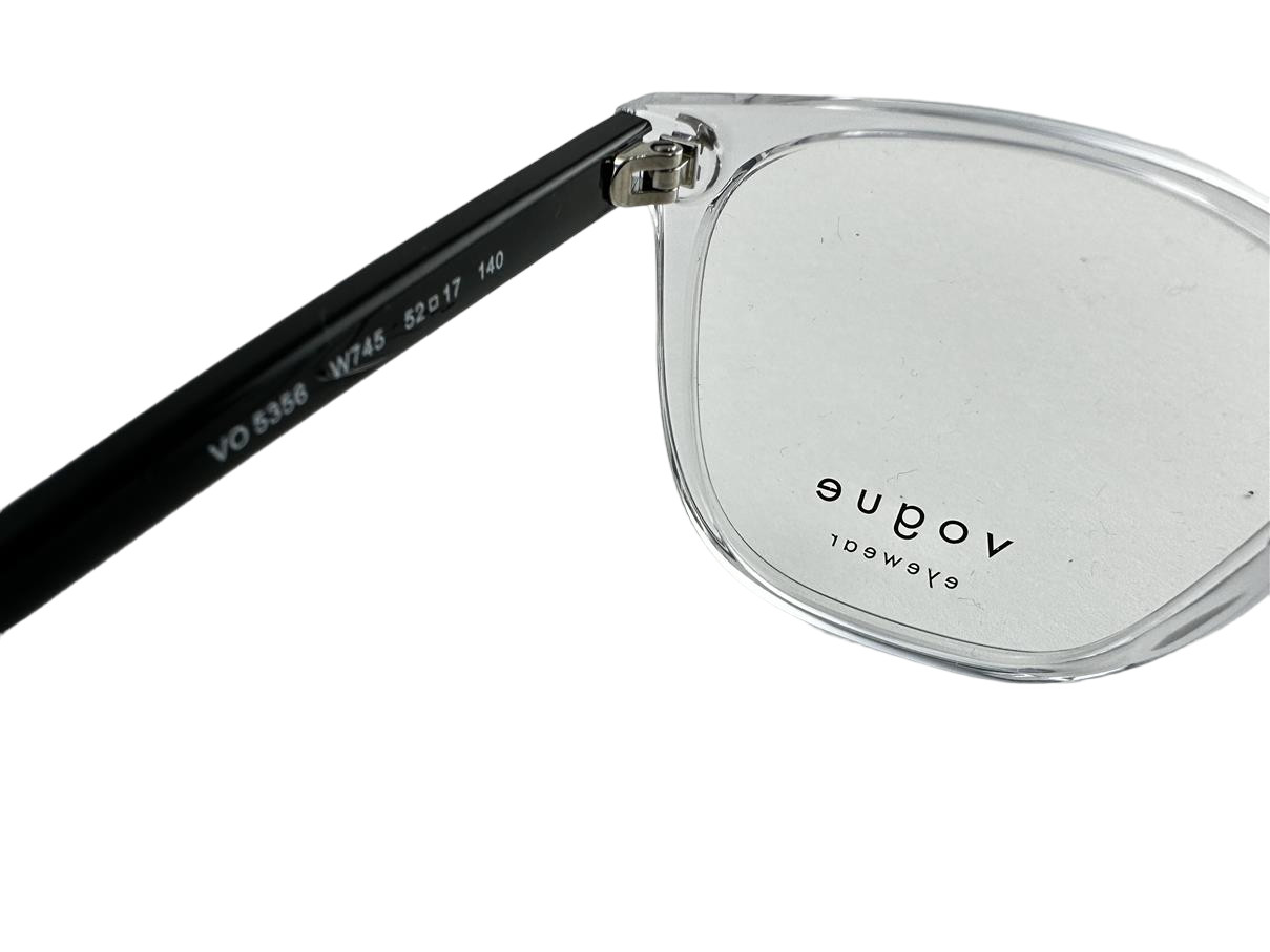 Vogue Eyewear NEW Transparent & Black Eyeglasses 52-17-140 Fashion Frames VO5356