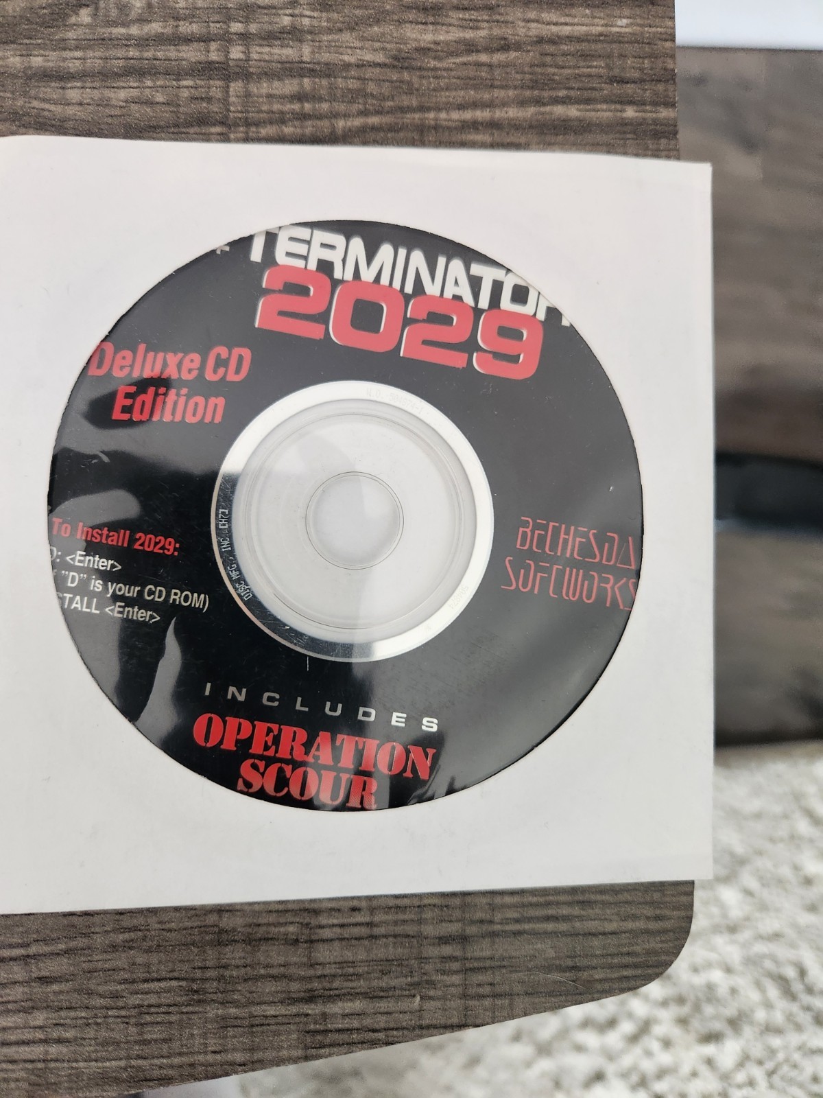 THE TERMINATOR 2029 DELUXE CD EDITION BETHESDA SOFTWORKS MS-DOS Complete in Box