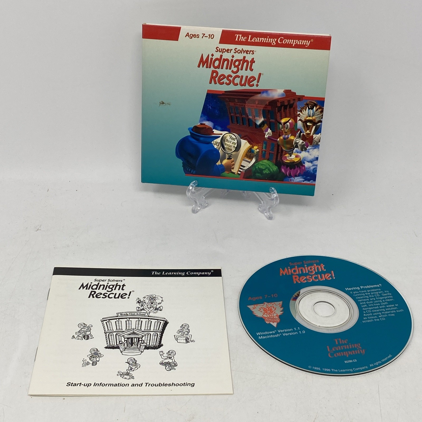 Vintage Big Box Super Solvers Midnight Rescue! CD And Case EUC