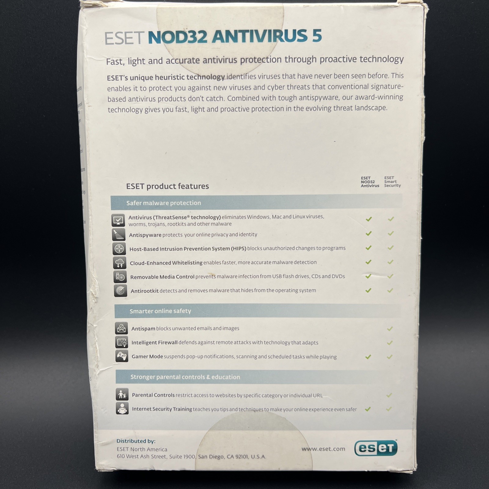2011 ESET NOD32 Antivirus 5 – 1-Year / 1-Device – Windows 2000, XP, Vista, 7