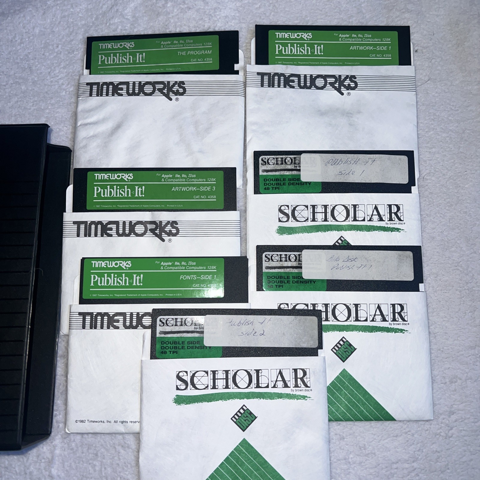 Timeworks Platinum Publish-It! for Apple IIc, Appleoworks and bank street writer