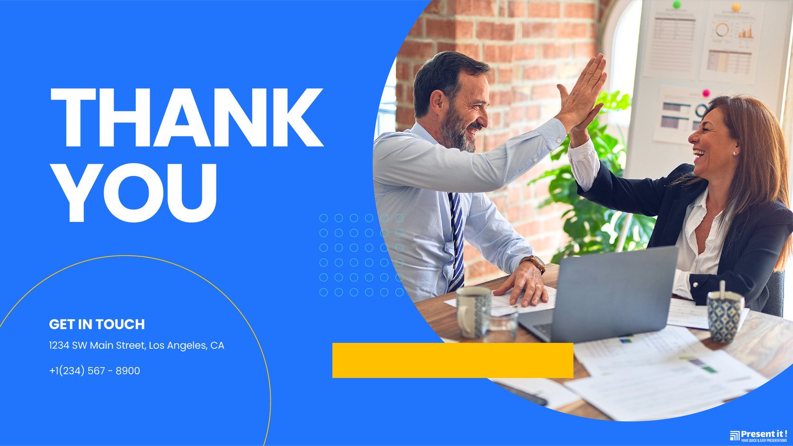 Thank You Ppt Infographic Template
