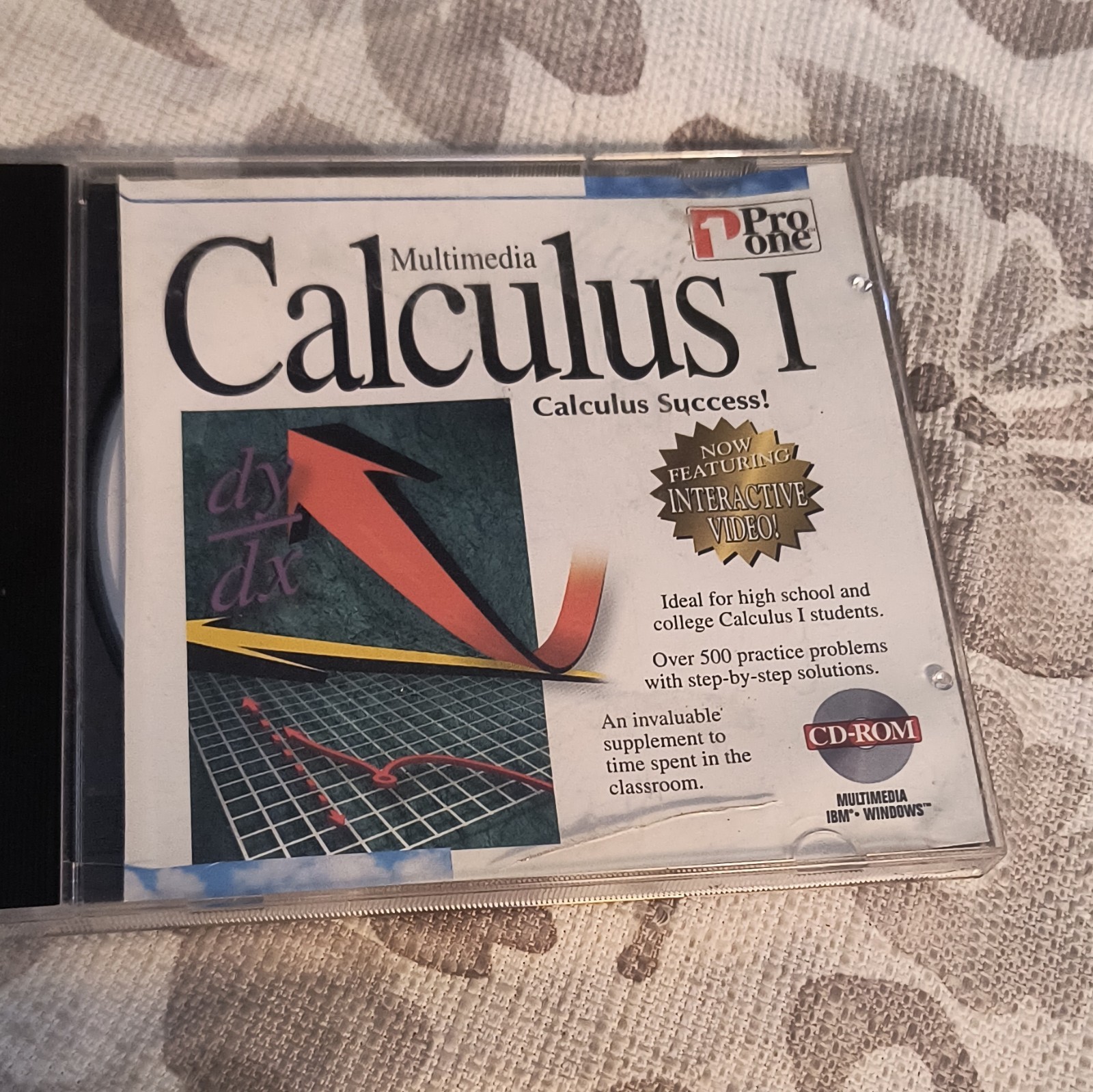 Pro One Multimedia Calculus I Mathematics CD-ROM for Windows 3.1/95 English