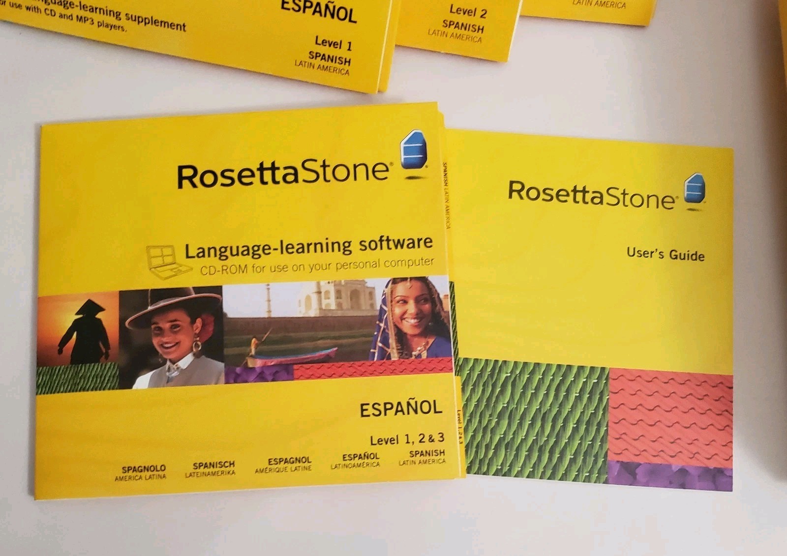 ROSETTA STONE ESPANOL Level 1, 2, & 3 Spanish Interactive Software CD’s