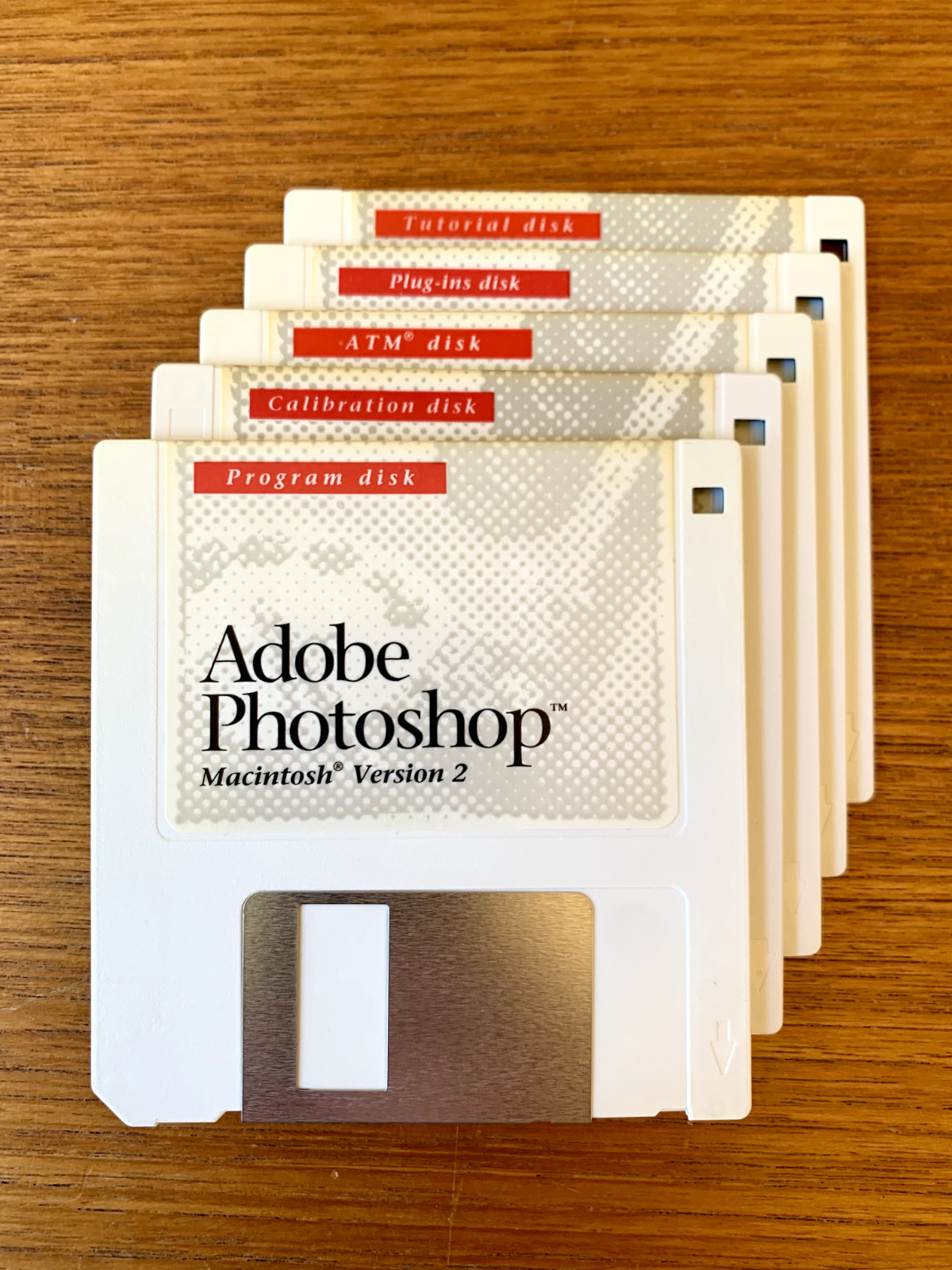  RARE 1989 Adobe Photoshop 2.0 Vintage Apple Macintosh Computer Software Disks