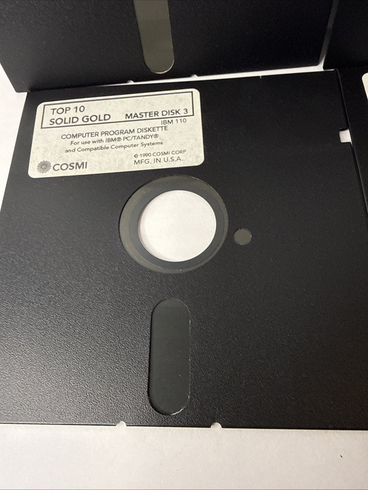lot of 4 floppy disk top 10 solid gold Master Disk I-4 1990 cosmi IBM PC/Tandy
