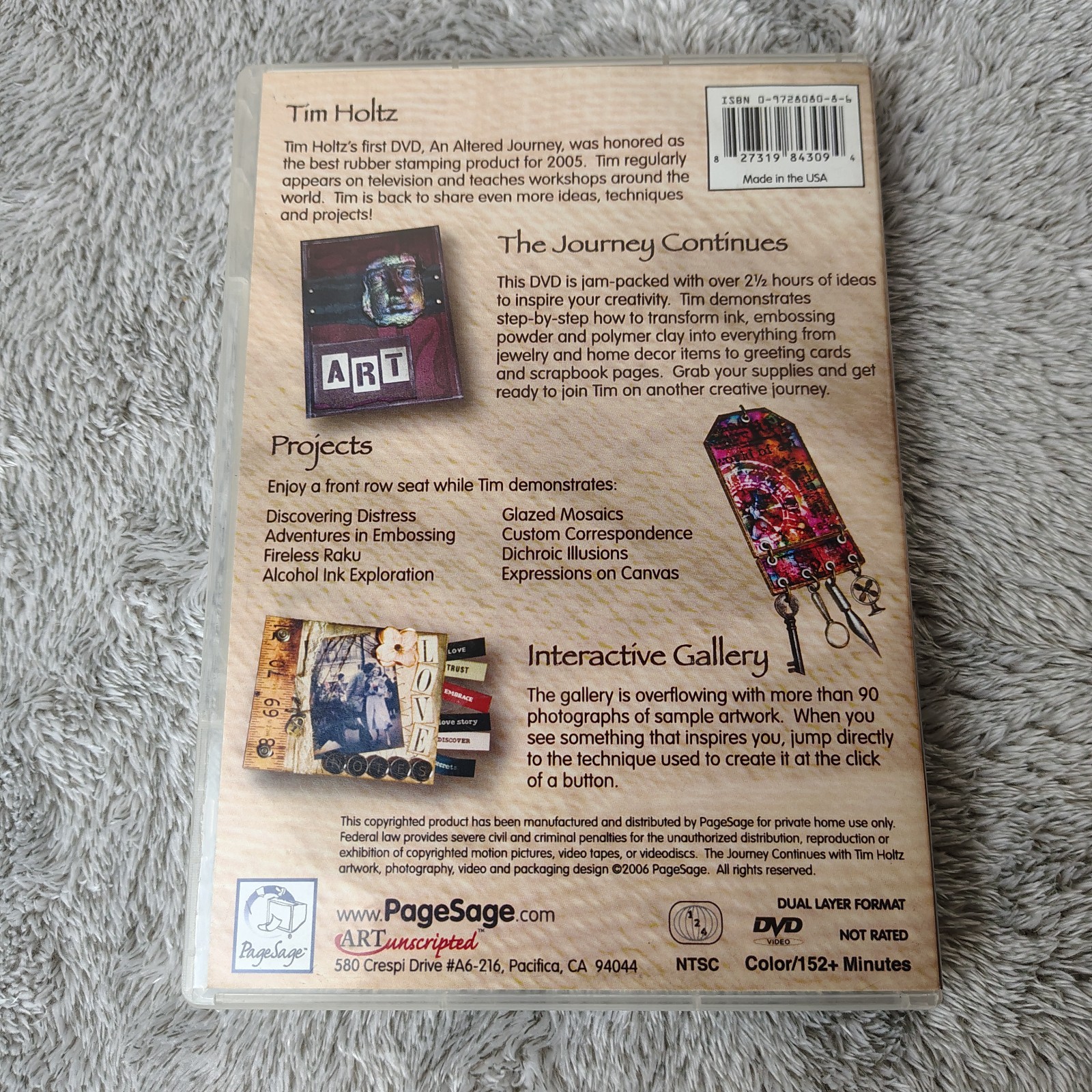 TIM HOLTZ DISTRESSABLES CD Lot with DVDs 5 total Scrapbooking Cardmaking Design