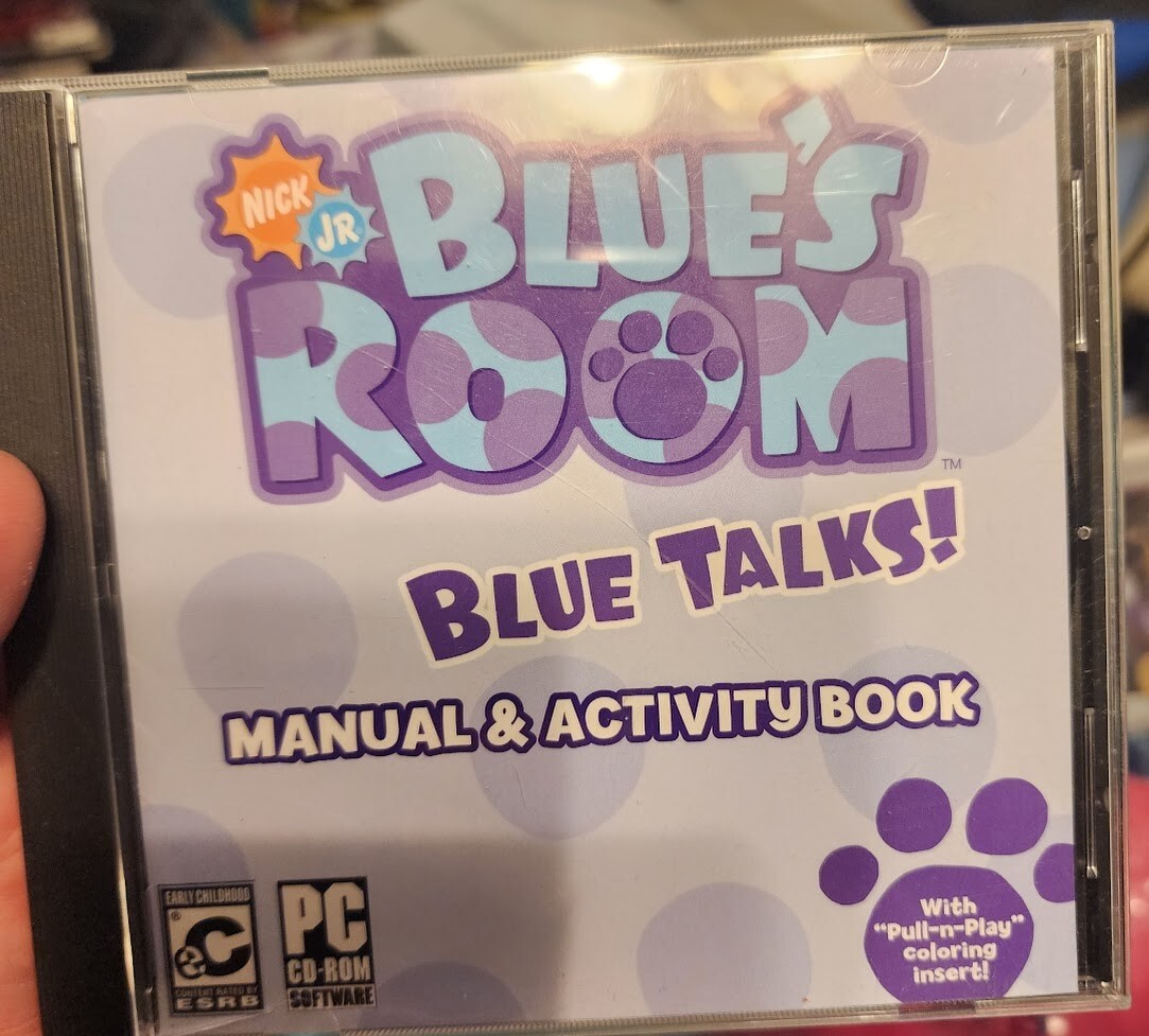 Nick Jr Blue’s Room “Blue Talks!” CD with Manual