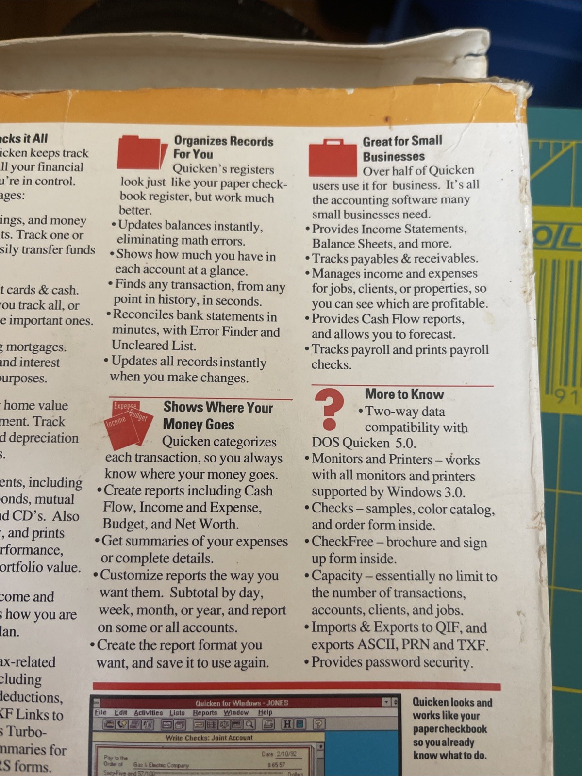 Quicken IBM Windows Intuit Finances 5.25″ & 3.5″ PC Computer Program Software