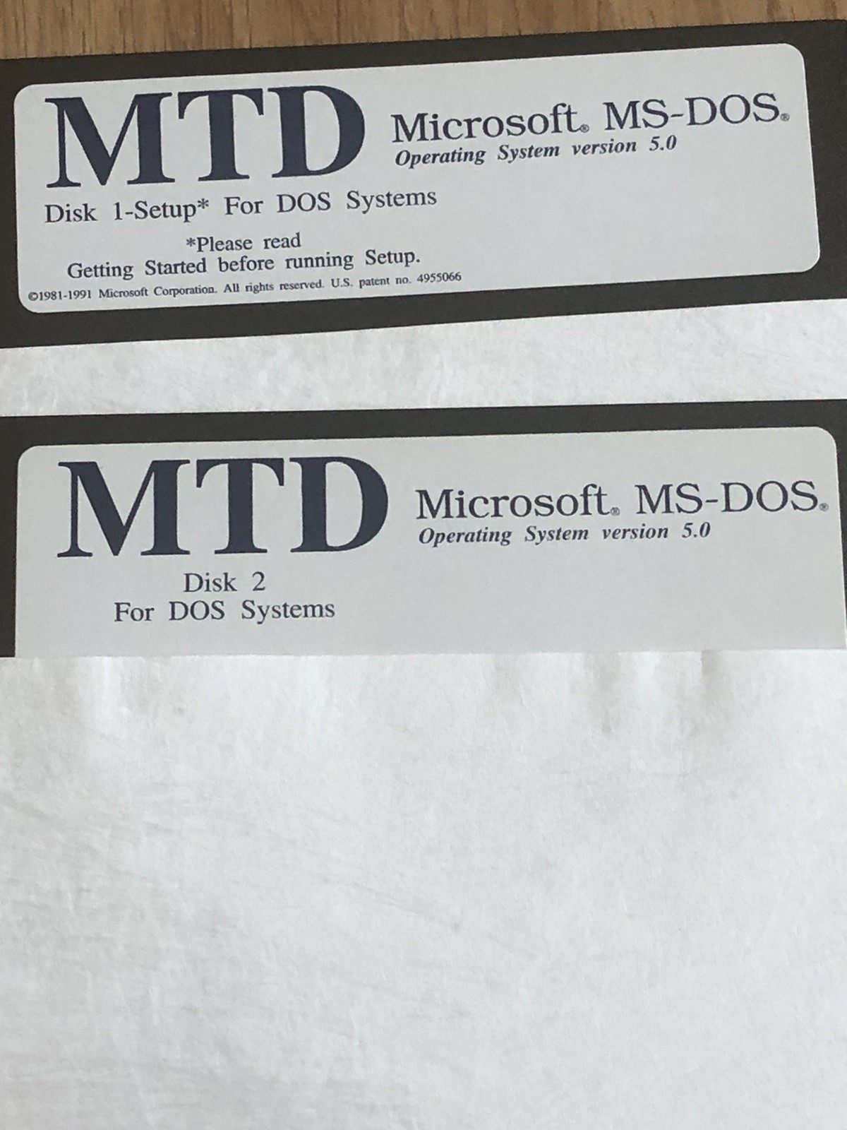 Microsoft MS-DOS Operating System Version 5.0 Complete Vintage