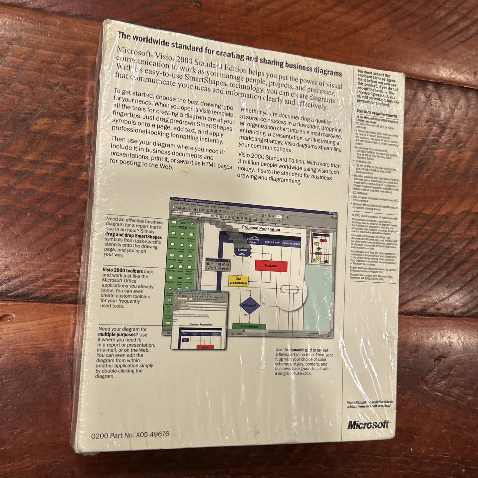 Microsoft Visio 2000 Standard Edition For Windows Factory Sealed