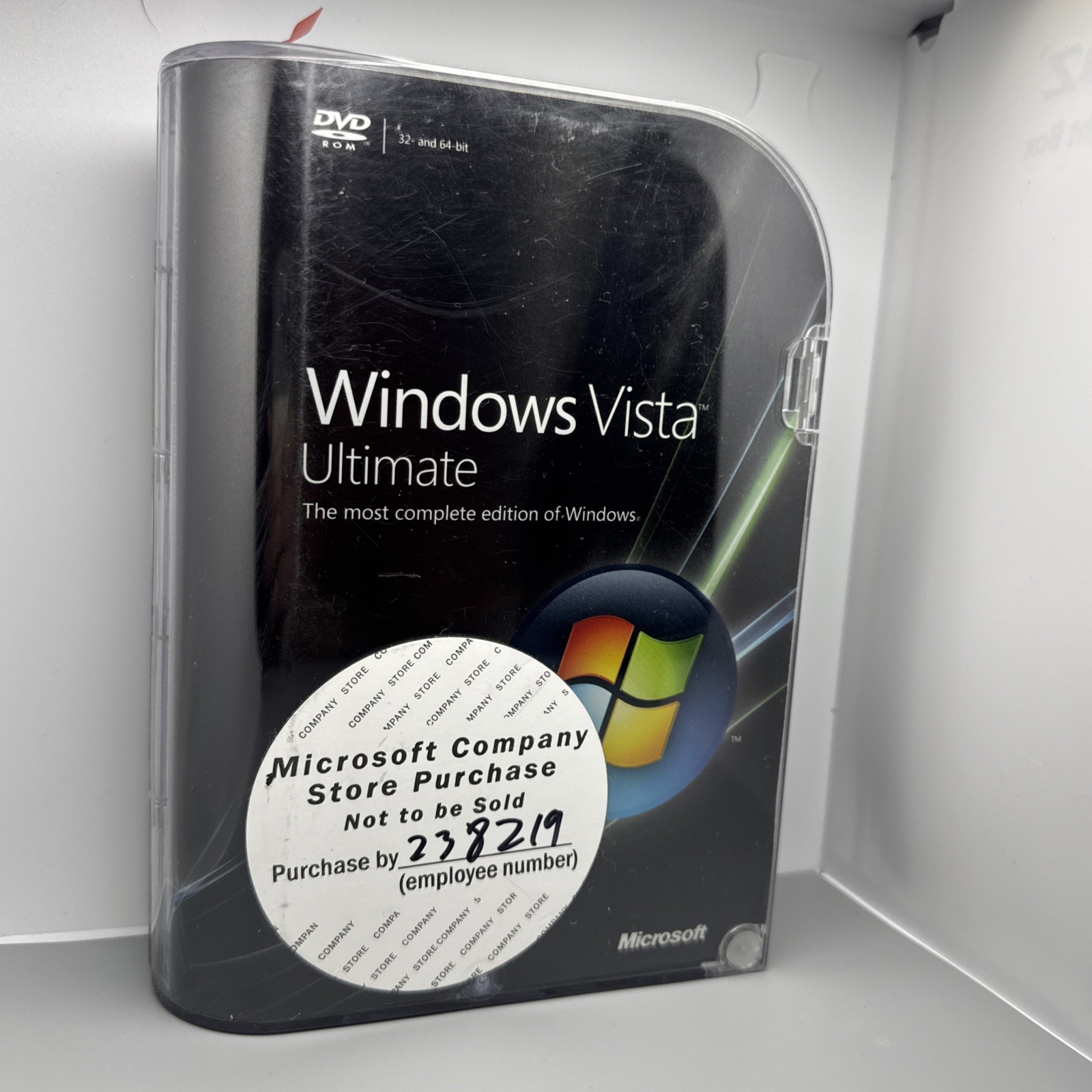 Rare Microsoft Windows Vista Ultimate Retail Box 32 & 64-bit with Key