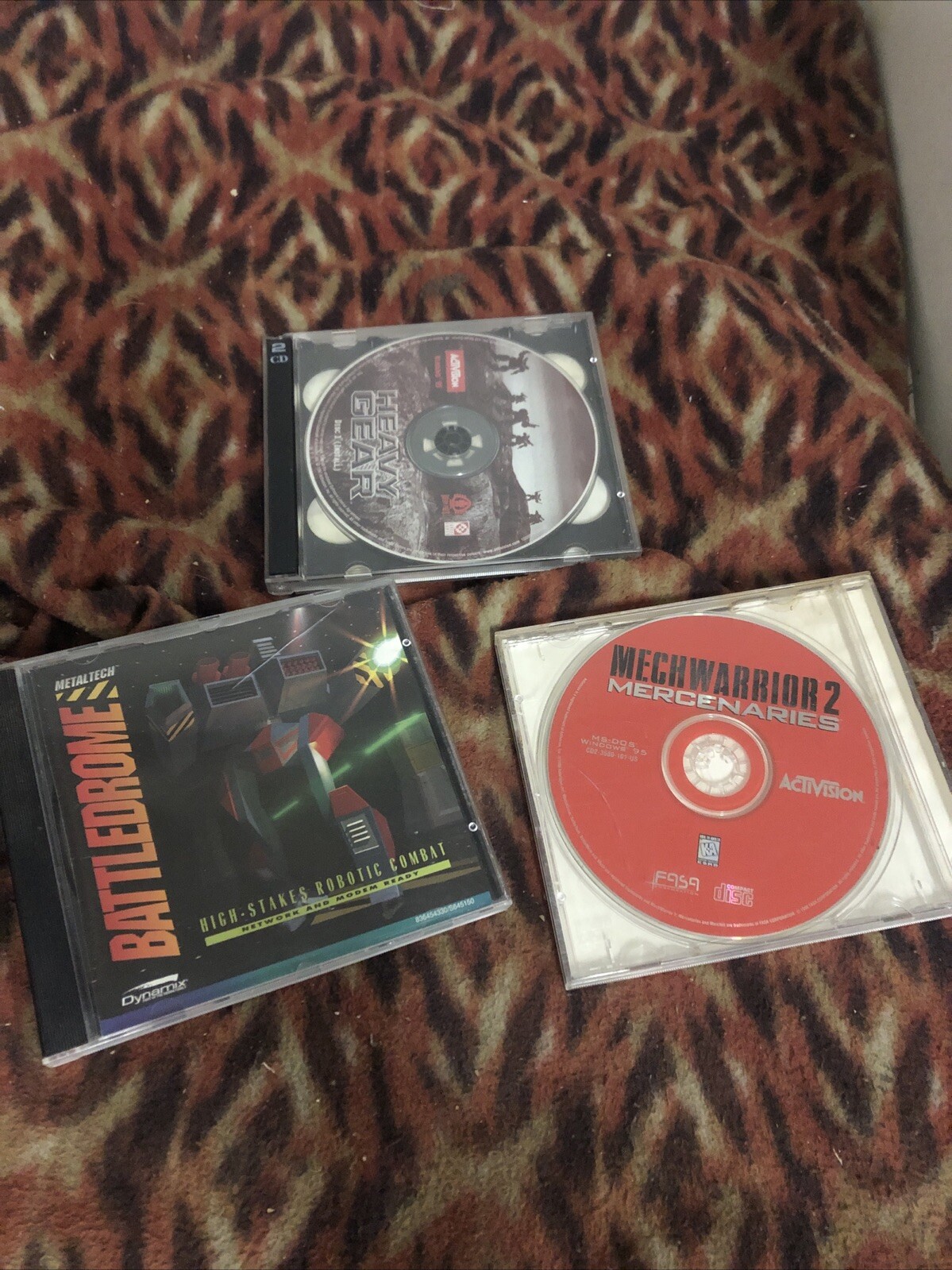 Battle Drone Mechwarrior 2 Mercenaries Heavy Gear 1990s Mech Game Lot Vintage