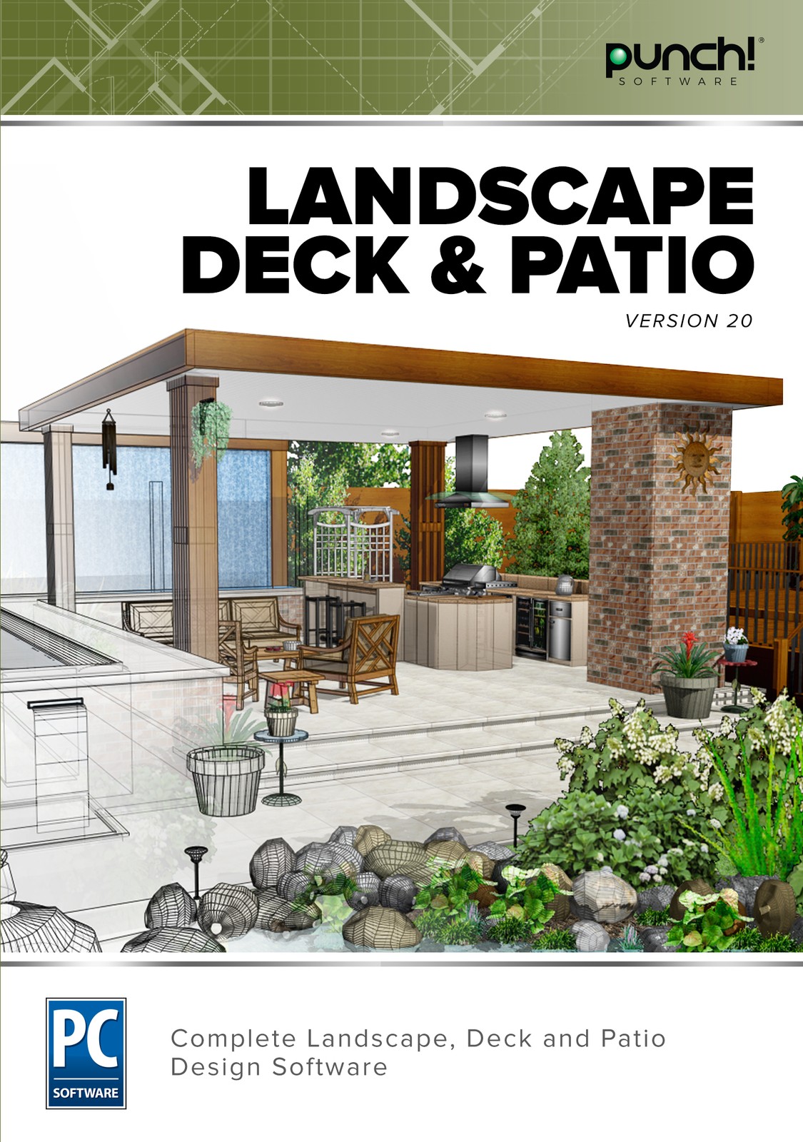 Landscape Design Software Deck Patio v20 Digital Download Punch