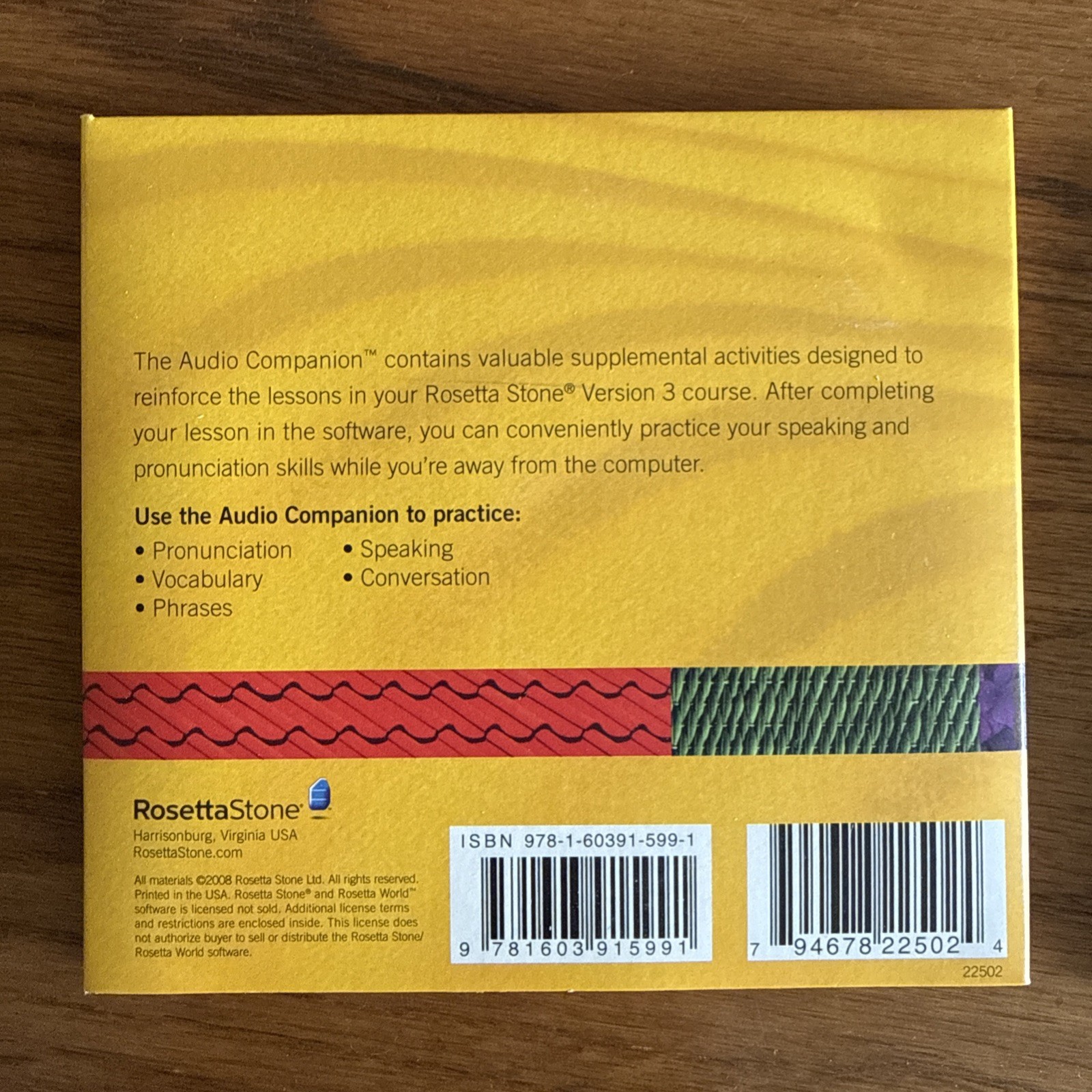 Rosetta Stone V3: Russian Level 1-3 Set Audio Companion Software & CDs Only