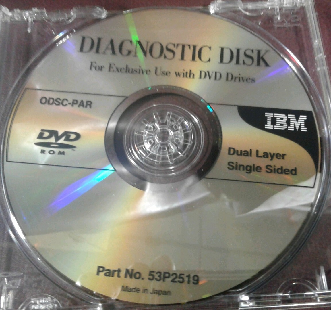Lot of 3 IBM – 1 NEW Test Disk, 1 NEW Cleaning Cartridge, 1 USED Diagnostic Disk