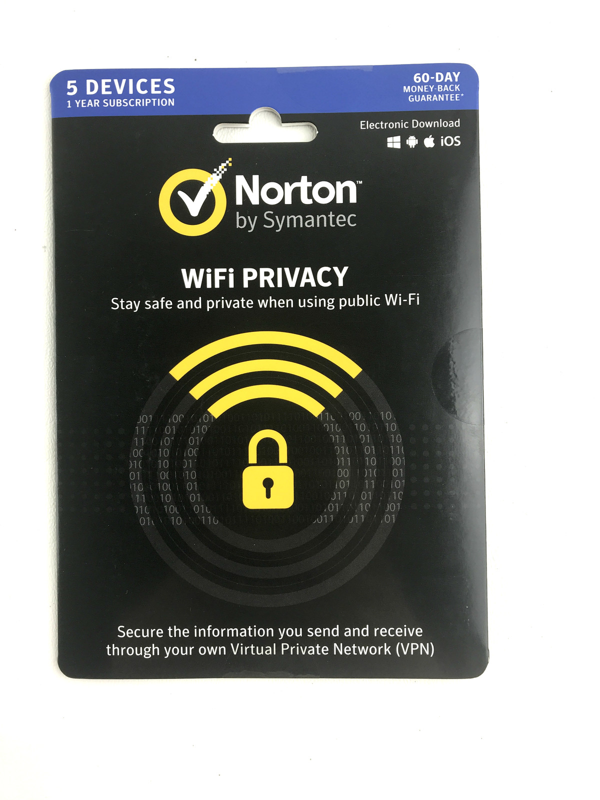 WiFi Privacy – Norton by Symantec – 5 Devices 365 days Subscription #1796